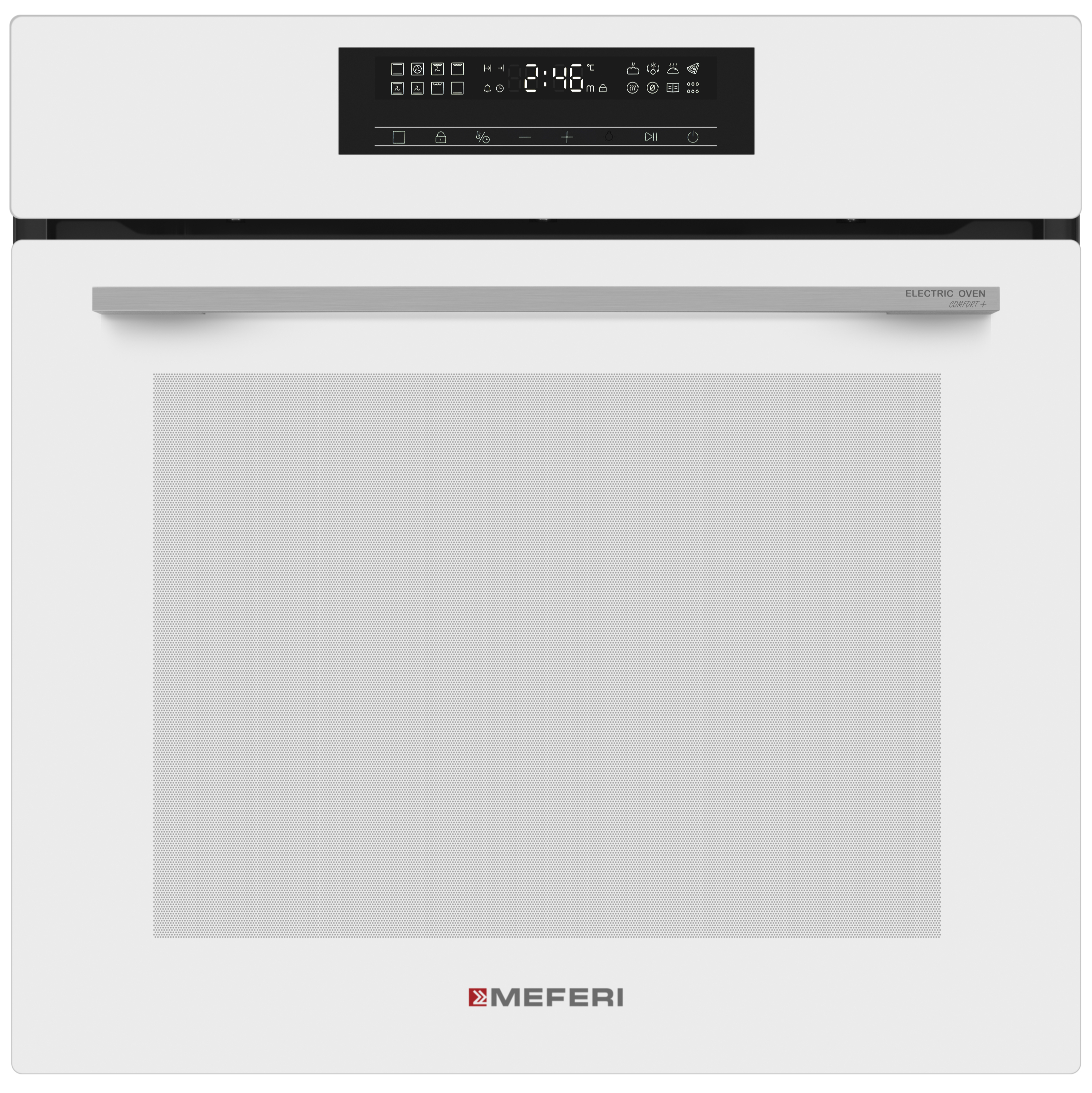 Изображение товара Традиционный встраиваемый духовой шкаф Meferi MEO6016WH COMFORT PLUS 59.5х59.5х56.7 см цвет белый