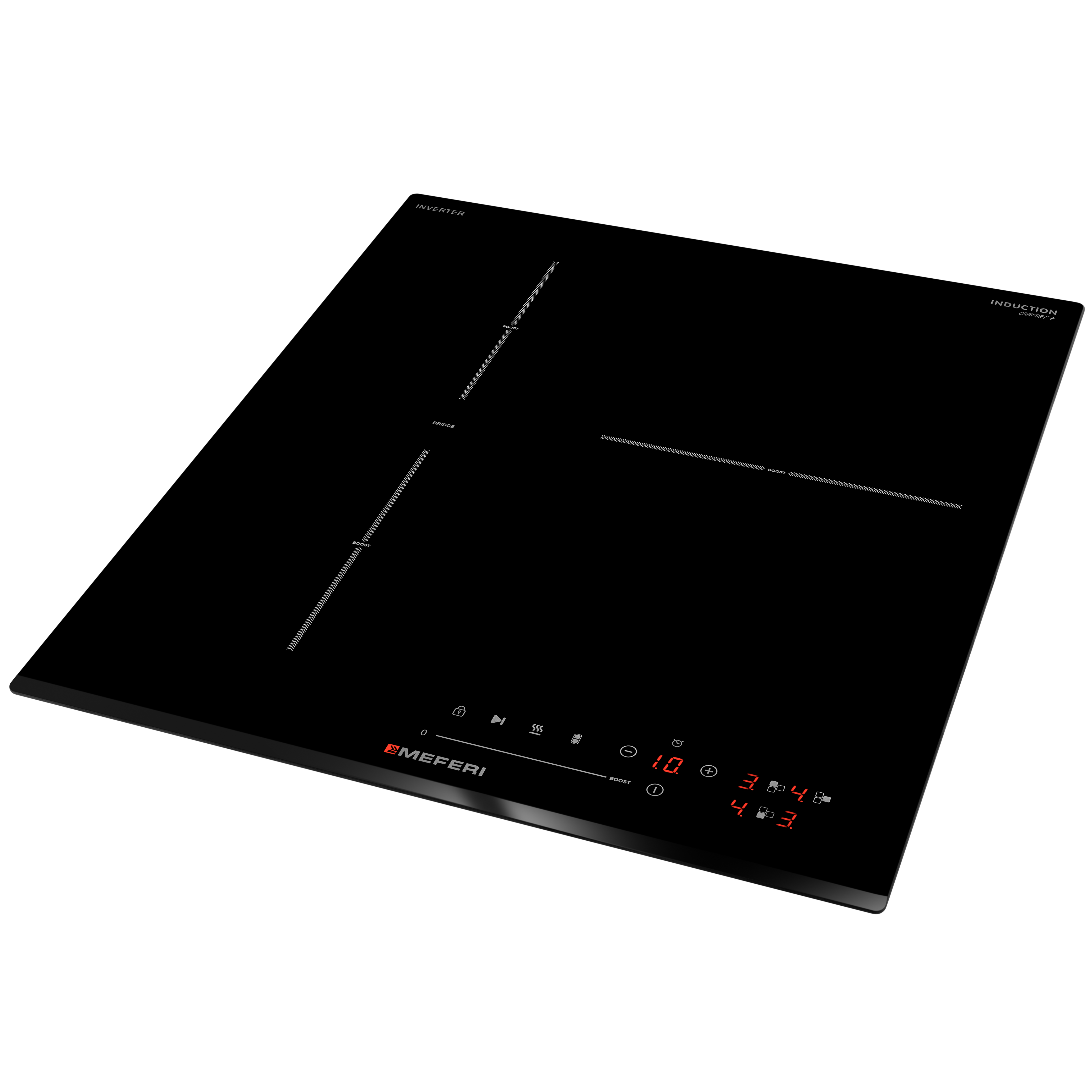 Изображение товара Индукционная варочная панель Meferi MIH453BK COMFORT PLUS 45 см 3 конфорки