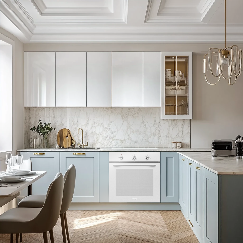 Изображение товара Стеклокерамическая варочная панель Meferi MIH604WH COMFORT 59 см 4 конфорки цвет белый