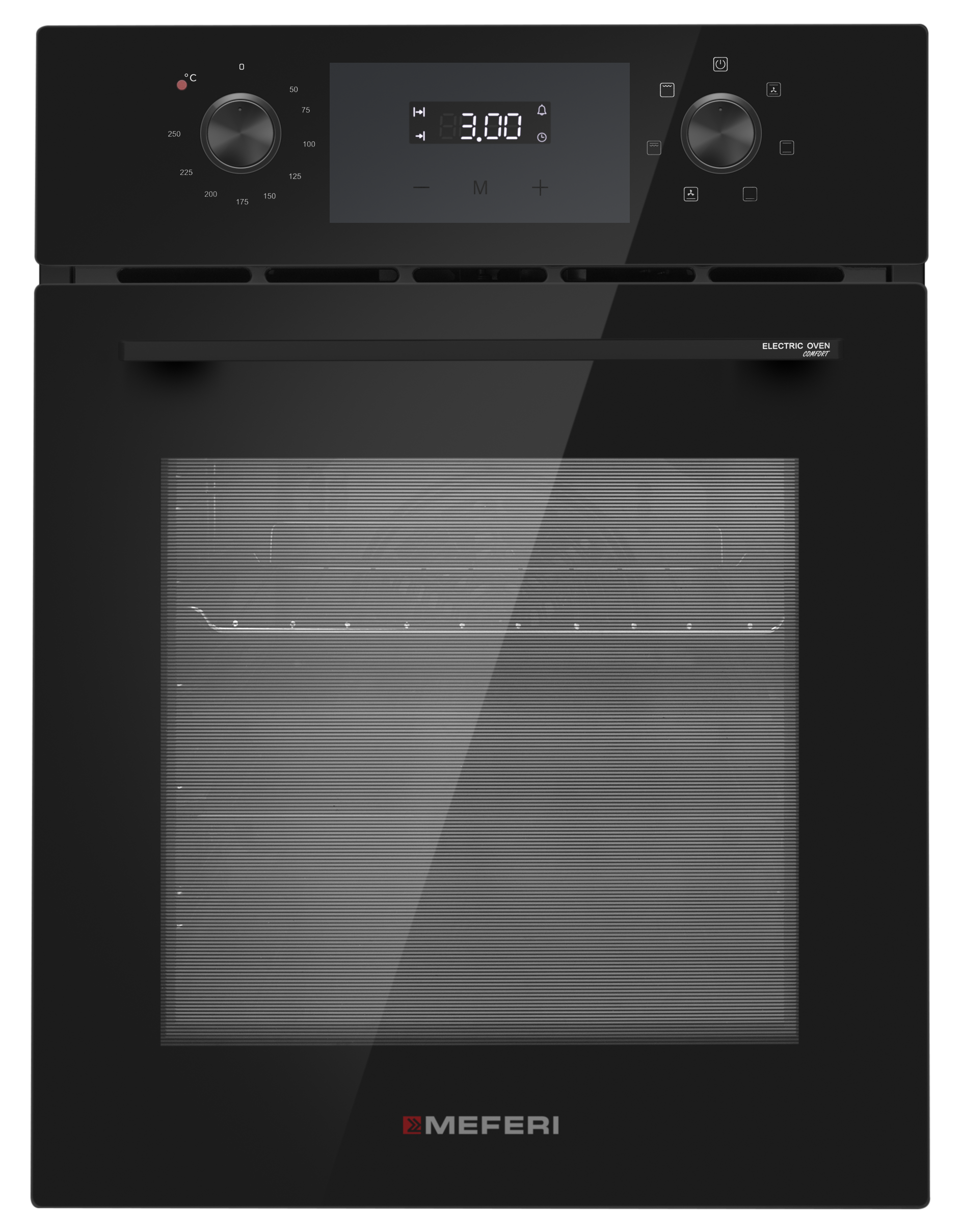 Изображение товара Встраиваемый духовой шкаф Meferi MEO458BK COMFORT 45х59.5х56.5 см цвет черный
