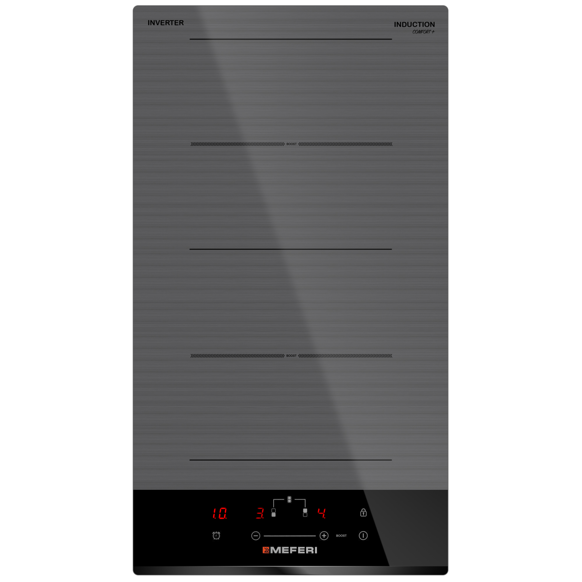 Изображение товара Индукционная варочная панель MEFERI MIH302GR COMFORT PLUS 2 конфорки серый