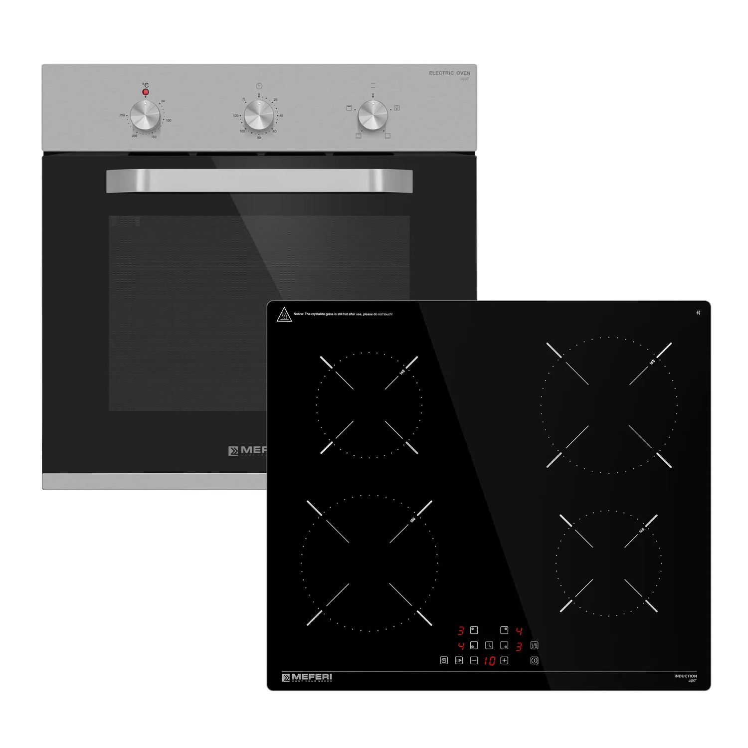 Изображение товара Комплект бытовой техники MEFERI MS60IX03 с духовкой и индукционной панелью