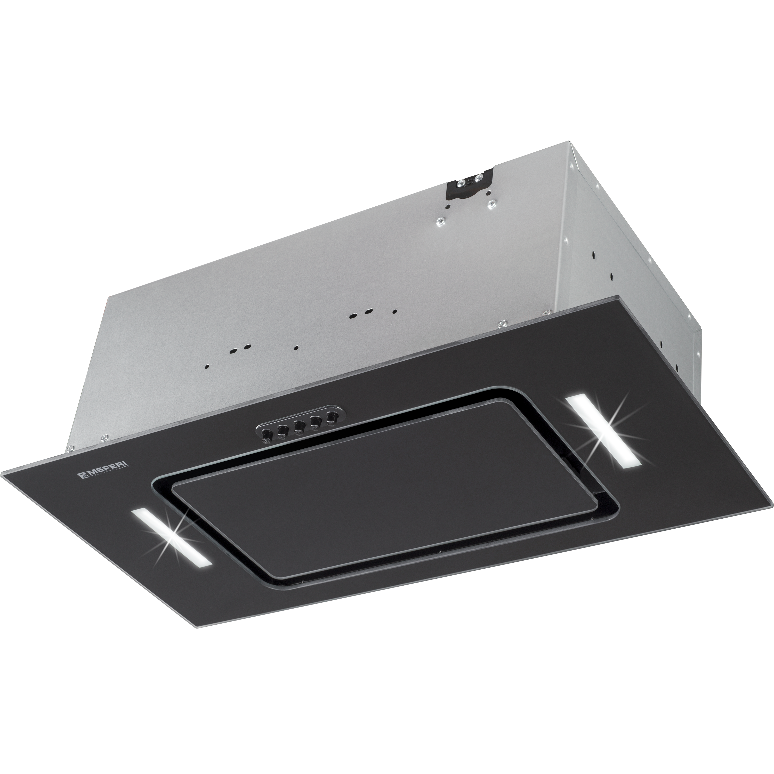 Изображение товара Встраиваемая вытяжка MEFERI INBOX60BK GLASS ULTRA 60 см черная