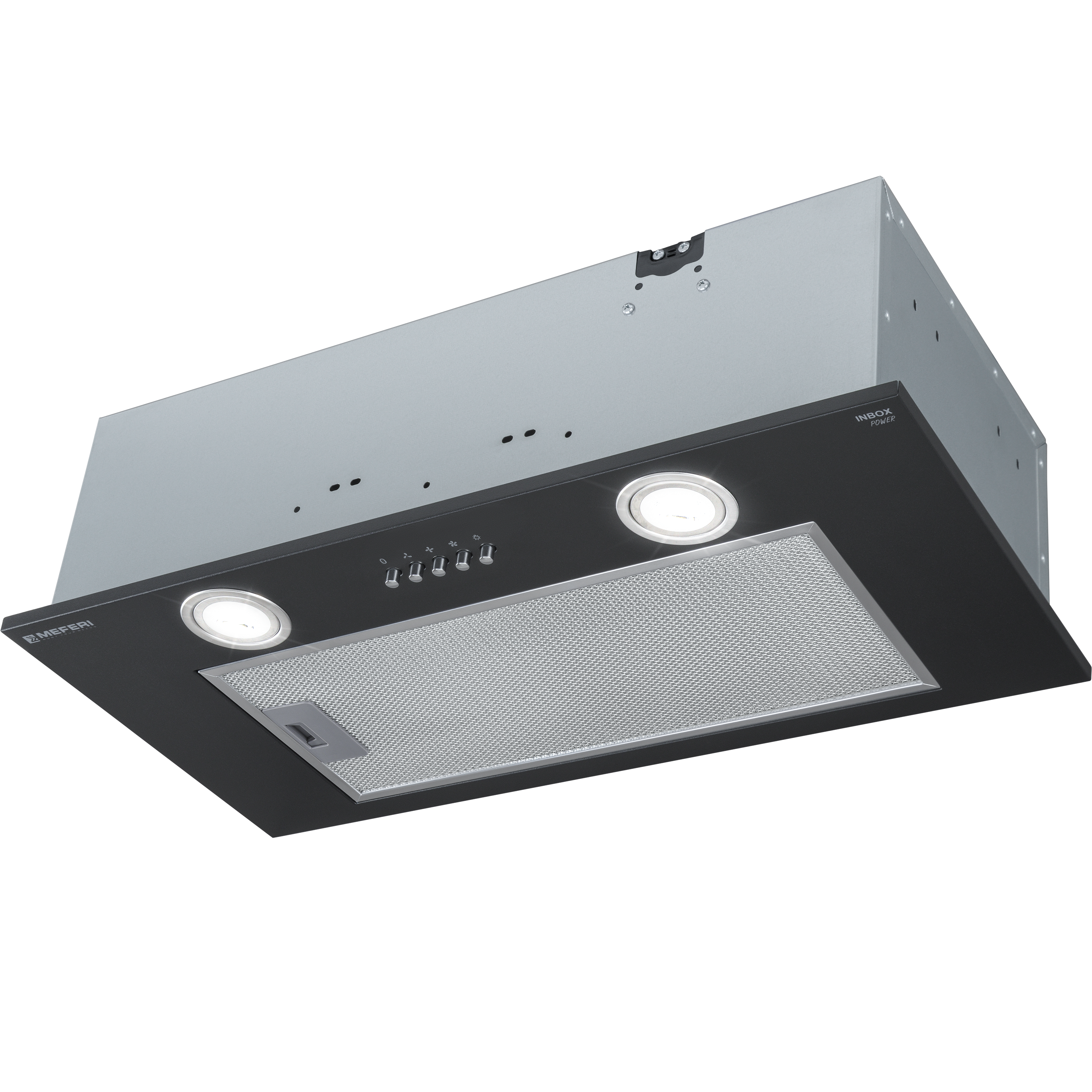 Изображение товара Встраиваемая вытяжка Meferi Inbox60BK Power 60 см черная для кухни