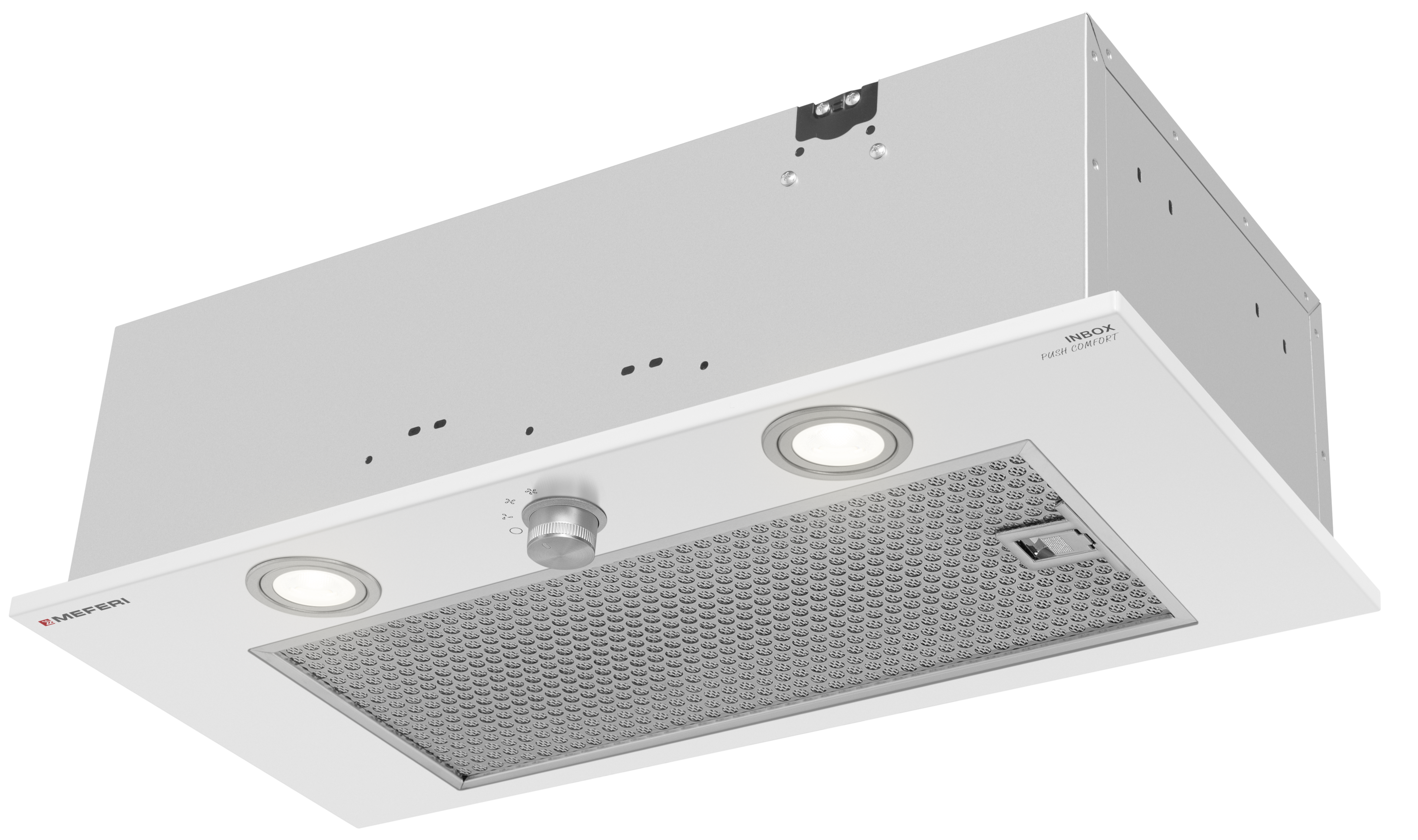 Изображение товара Встроенная вытяжка MEFERI INBOX60WH PUSH COMFORT 60 см белая для кухни