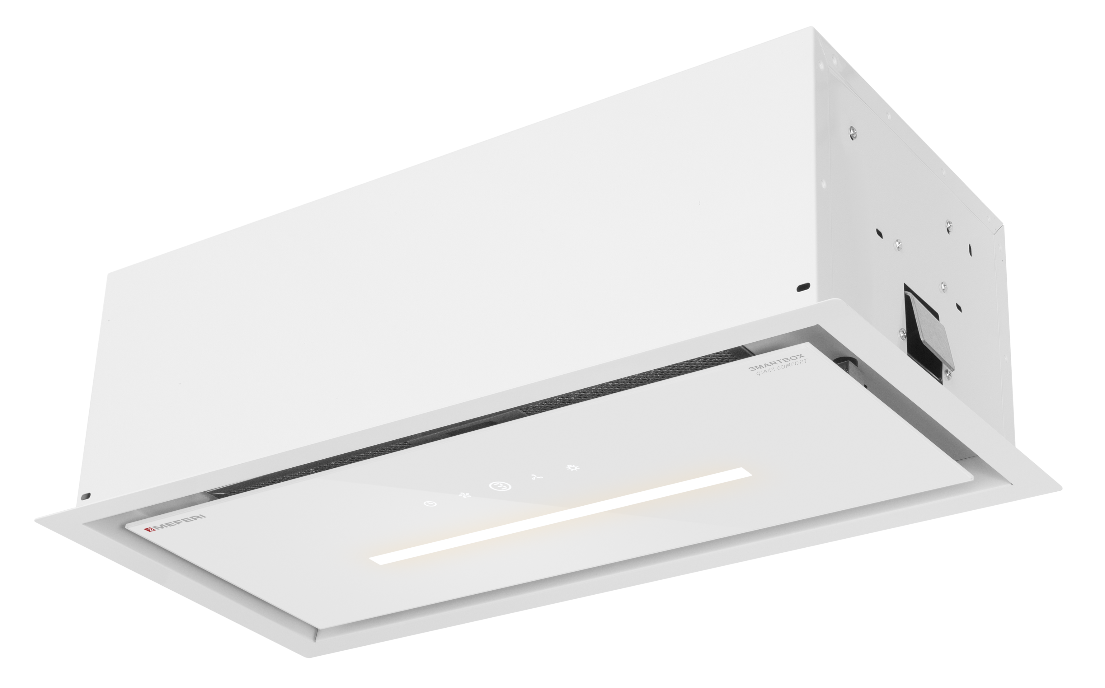 Изображение товара Встраиваемая вытяжка MEFERI SMARTBOX60WH GLASS COMFORT 60 см белая