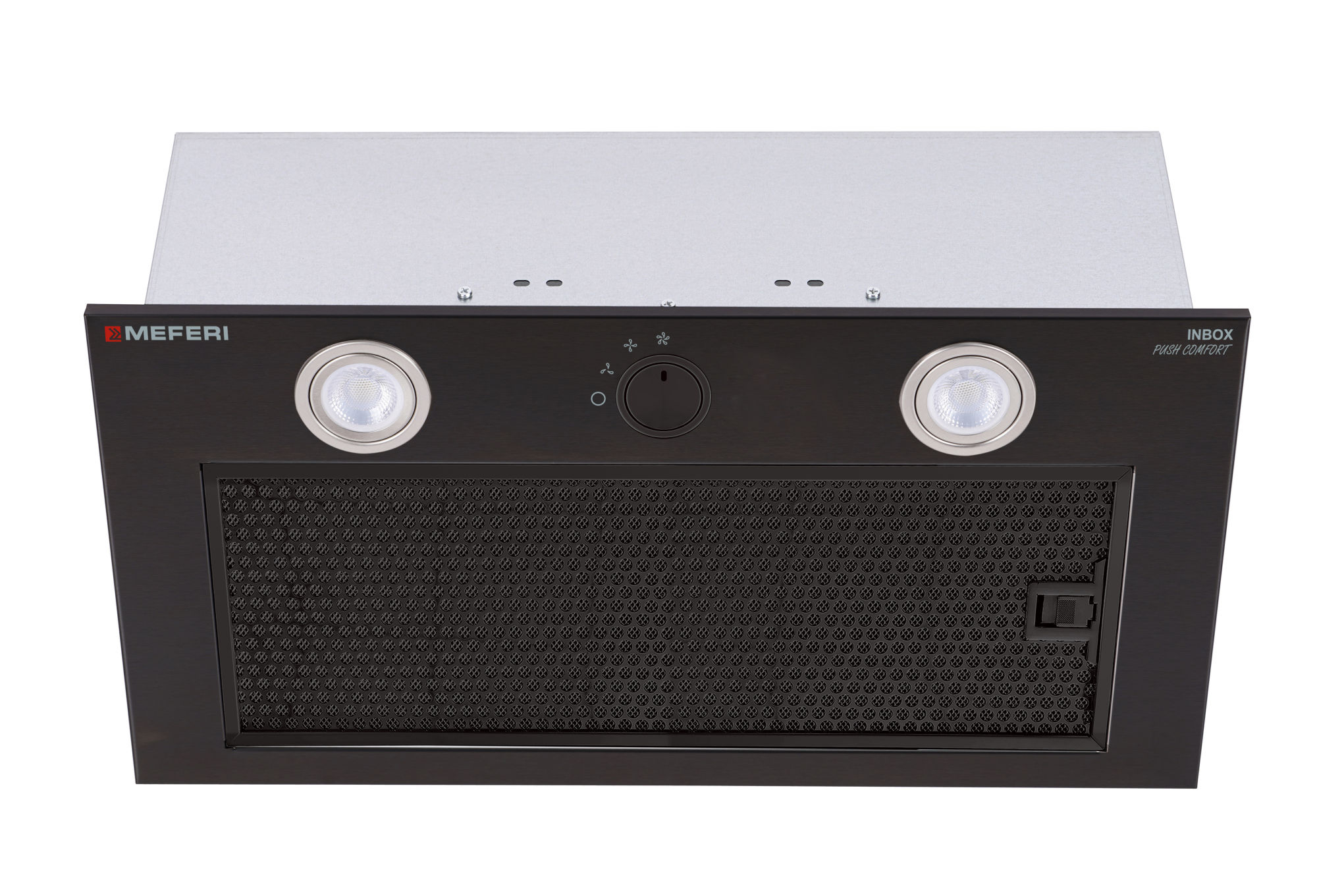 Изображение товара Встраиваемая вытяжка MEFERI INBOX60BK PUSH COMFORT 60 см черная