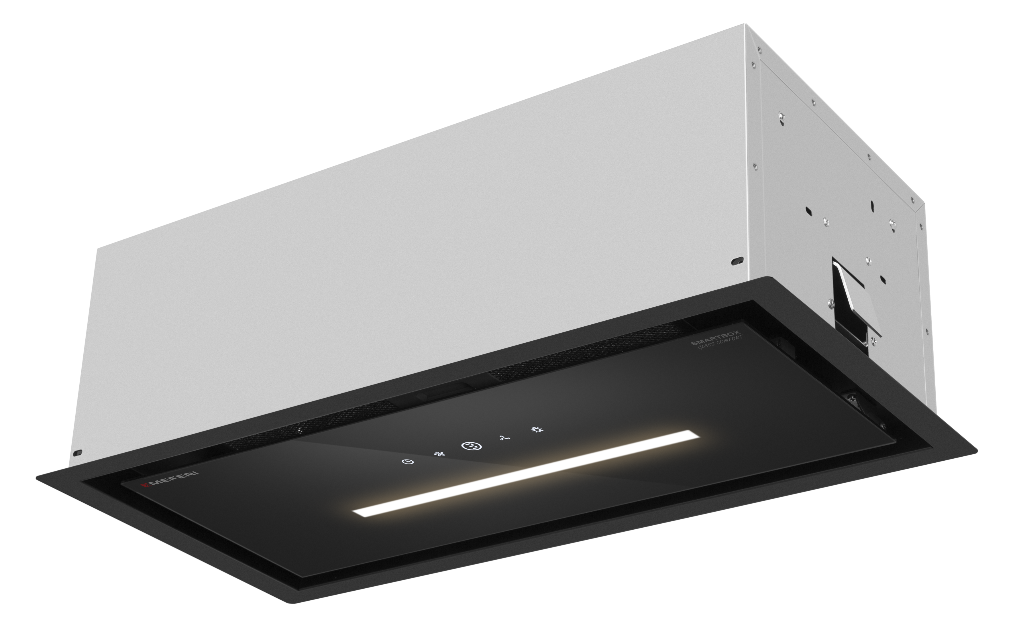Изображение товара Встраиваемая вытяжка MEFERI SMARTBOX60BK GLASS COMFORT 60 см черная