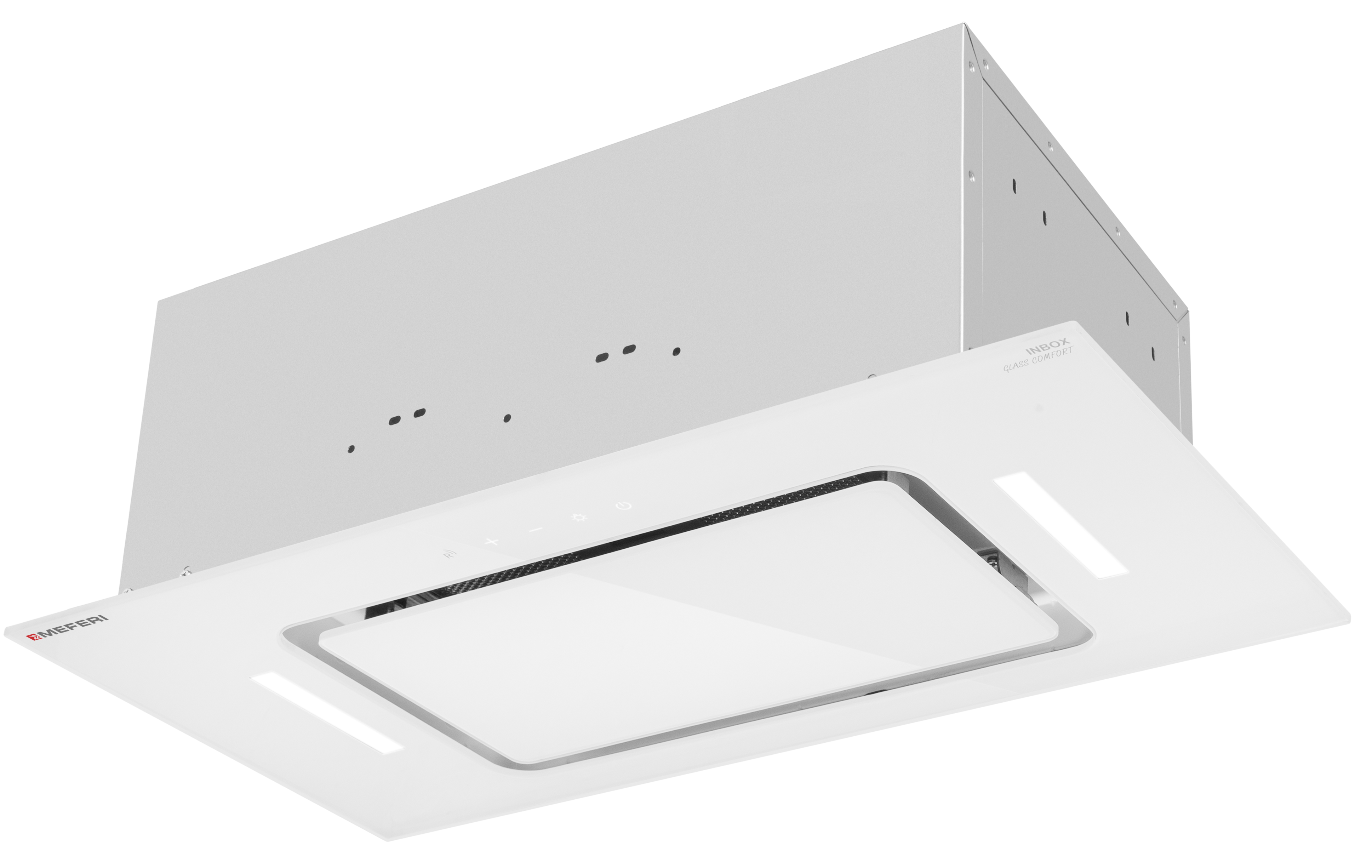 Изображение товара Вытяжка полновстраиваемая Meferi INBOX60WH GLASS COMFORT 60 см цвет белый