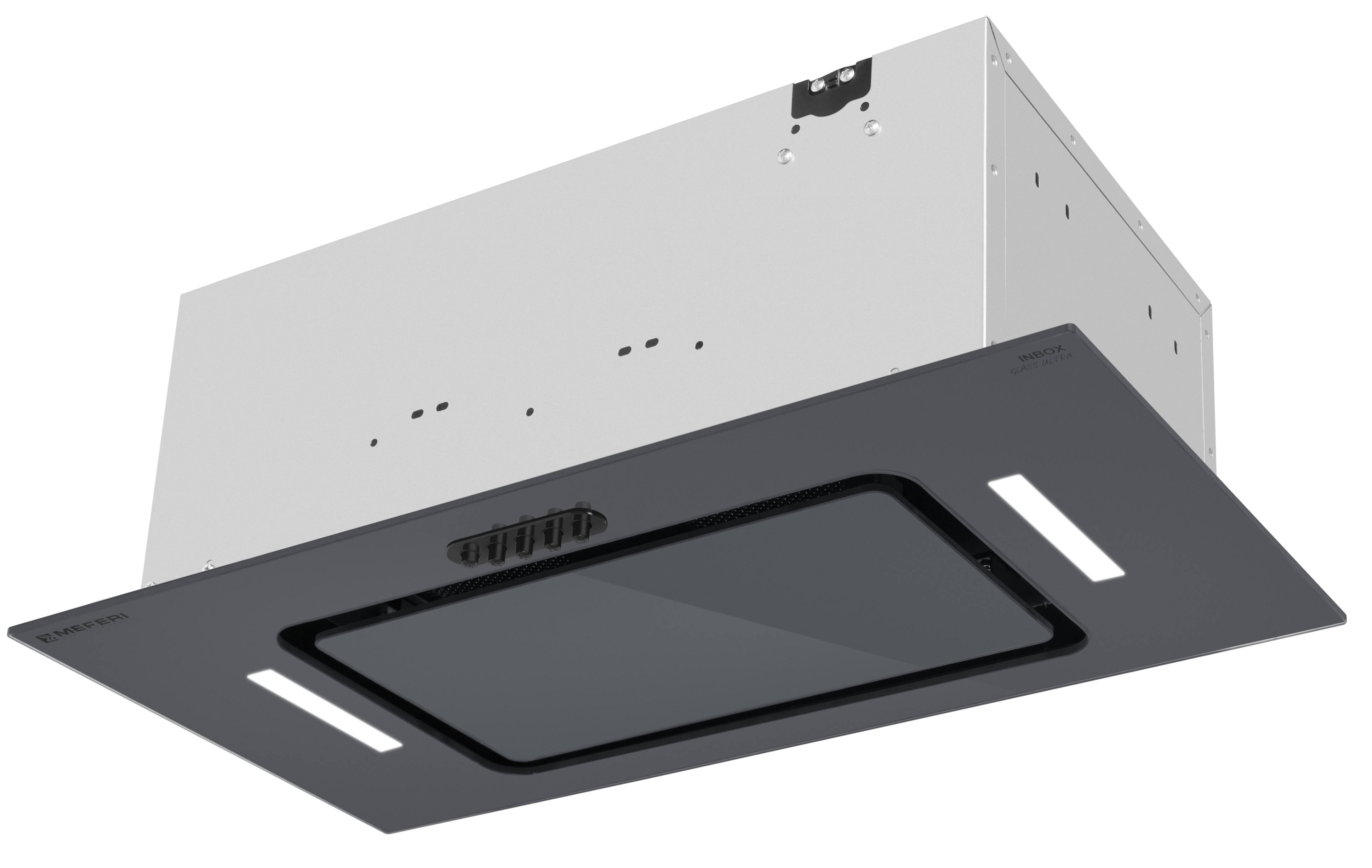 Изображение товара Встраиваемая вытяжка MEFERI INBOX60GR GLASS ULTRA 60 см серый стекло