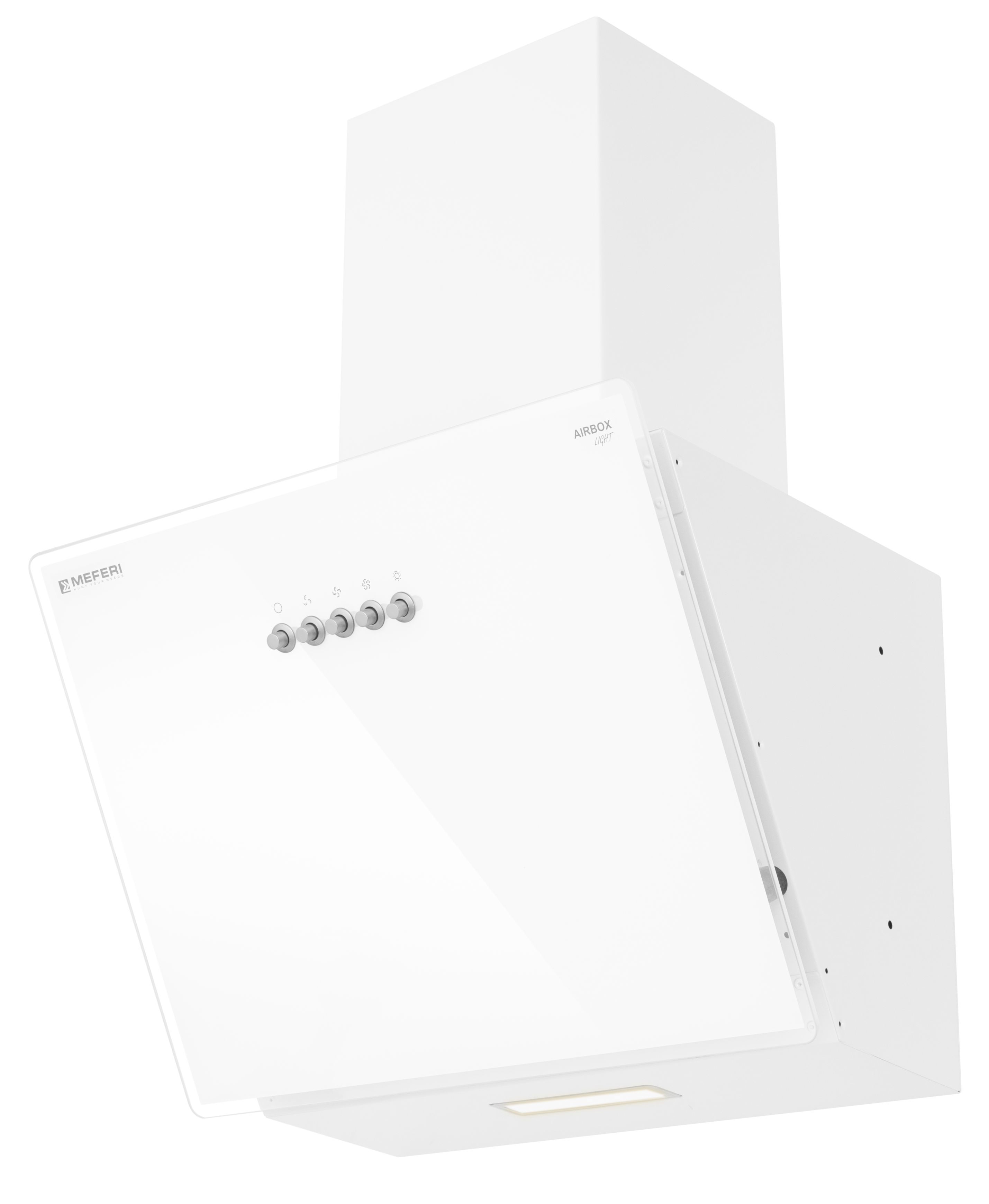 Изображение товара Вытяжка MEFERI AIRBOX45WH LIGHT 45 см белая наклонная для кухни