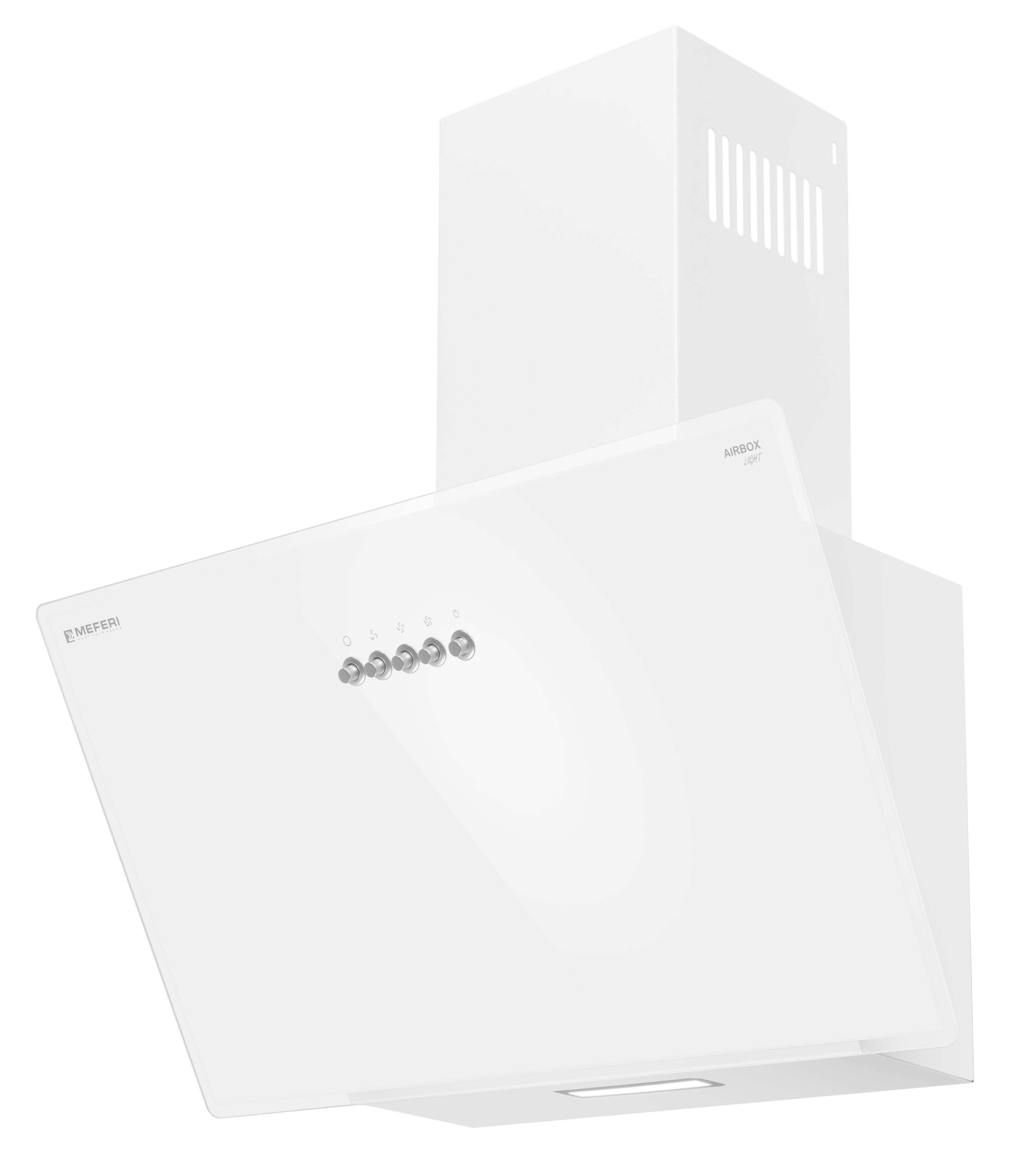 Изображение товара Вытяжка Meferi AIRBOX60WH LIGHT наклонная 60 см белый глянцевый