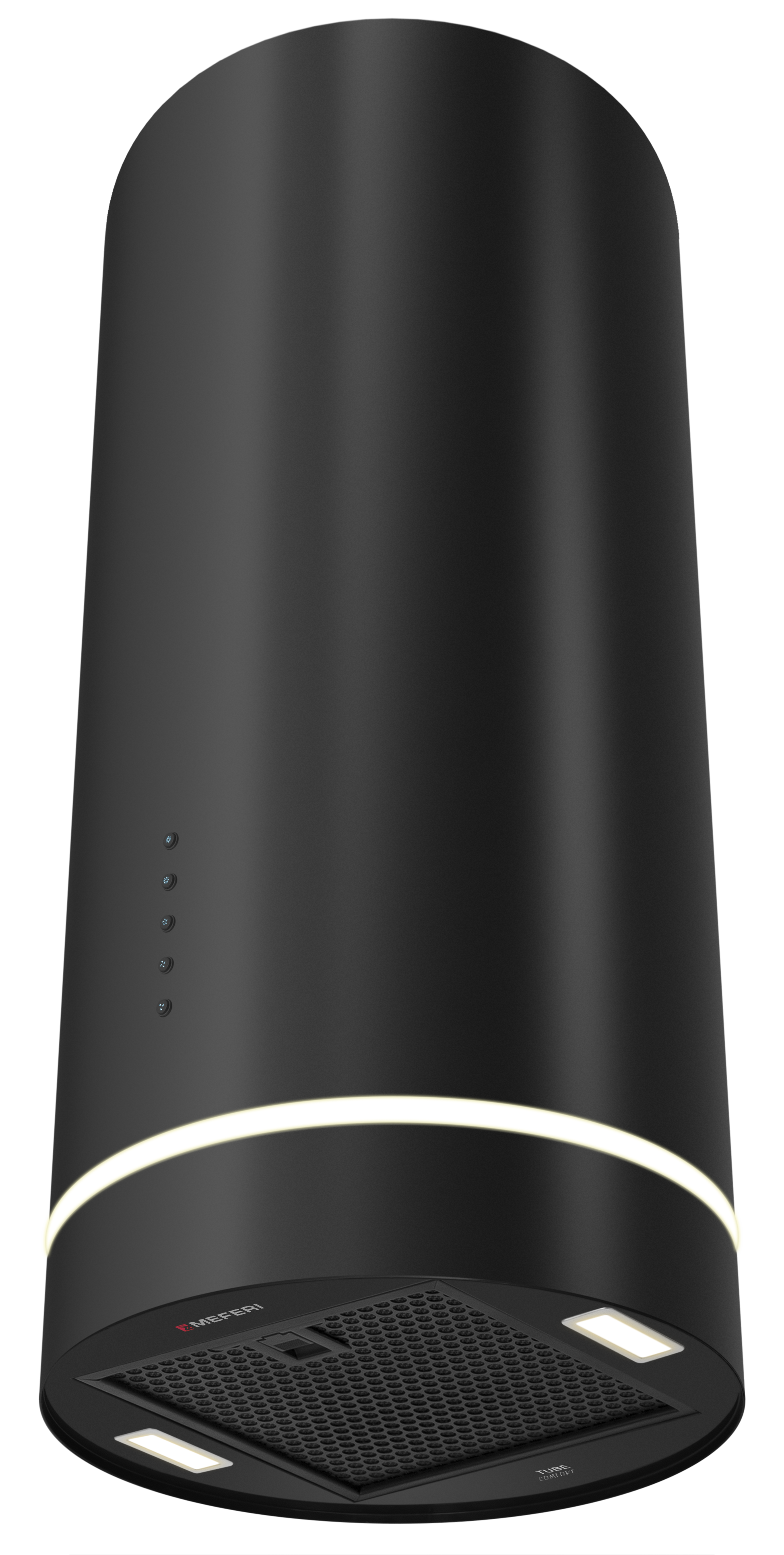 Изображение товара Вытяжка цилиндрическая Meferi TUBE35BK COMFORT 35 см черная для кухни