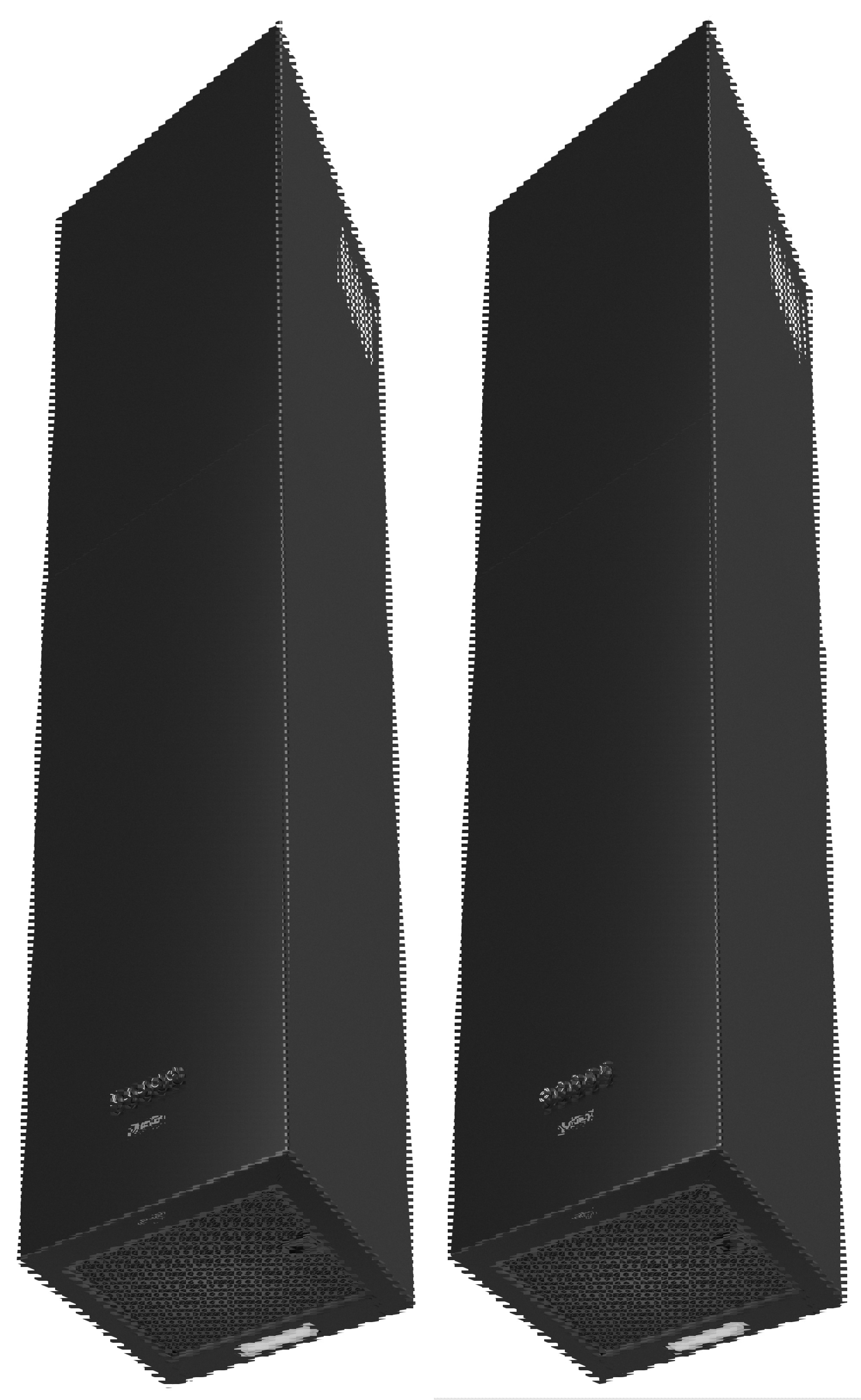 Изображение товара Вертикальная вытяжка MEFERI ROOMBOX40BK LIGHT 40 см черная для кухни