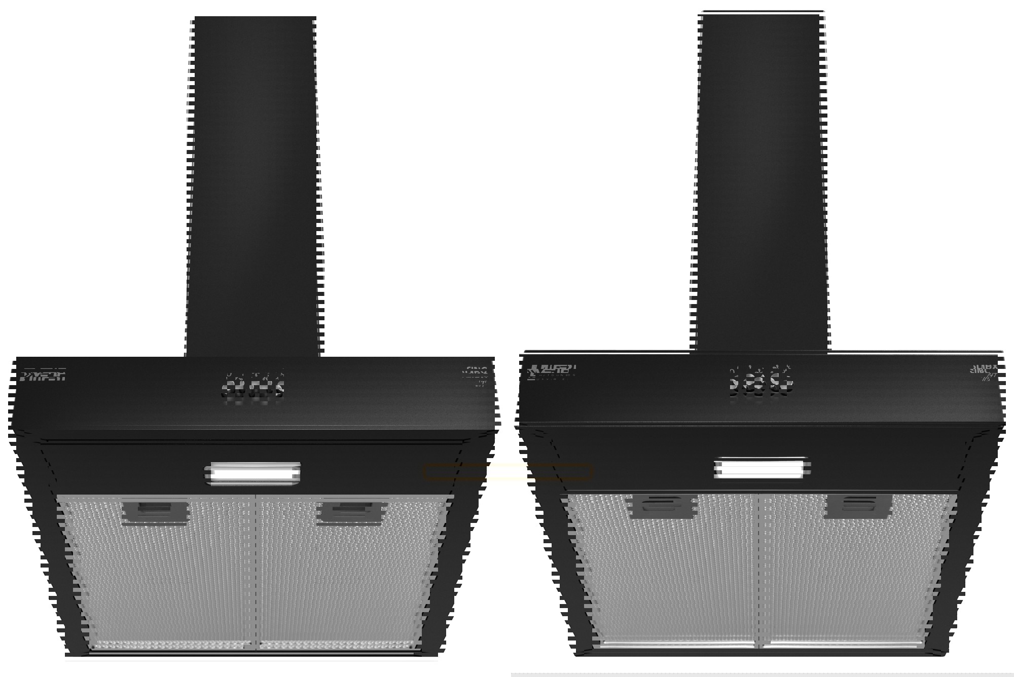 Изображение товара Купольная вытяжка MEFERI SLIMBOX60BK LIGHT черная 60 см стильная и мощная