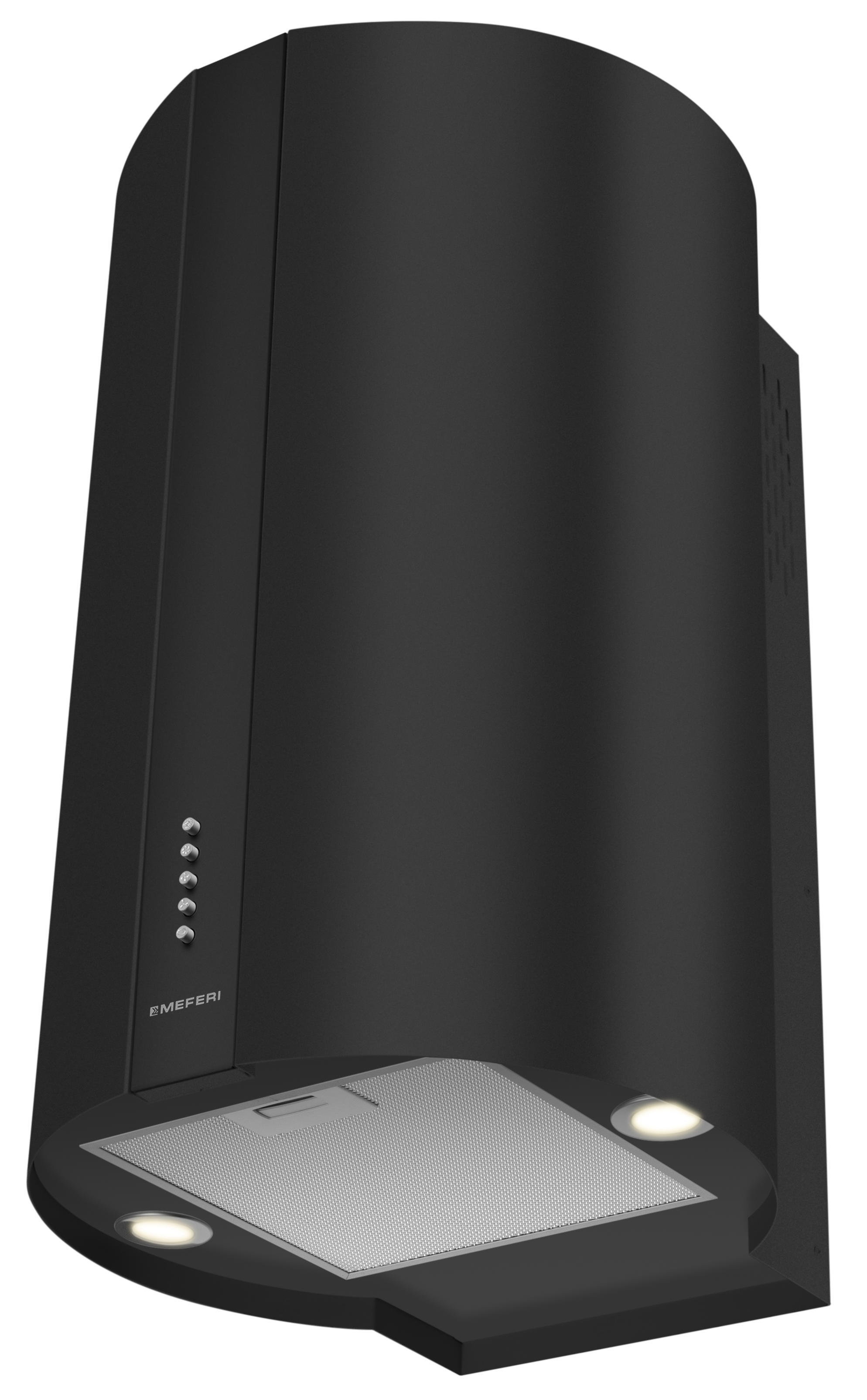 Изображение товара Вытяжка Meferi TUBE40BK POWER 40 см черная цилиндрическая с LED подсветкой