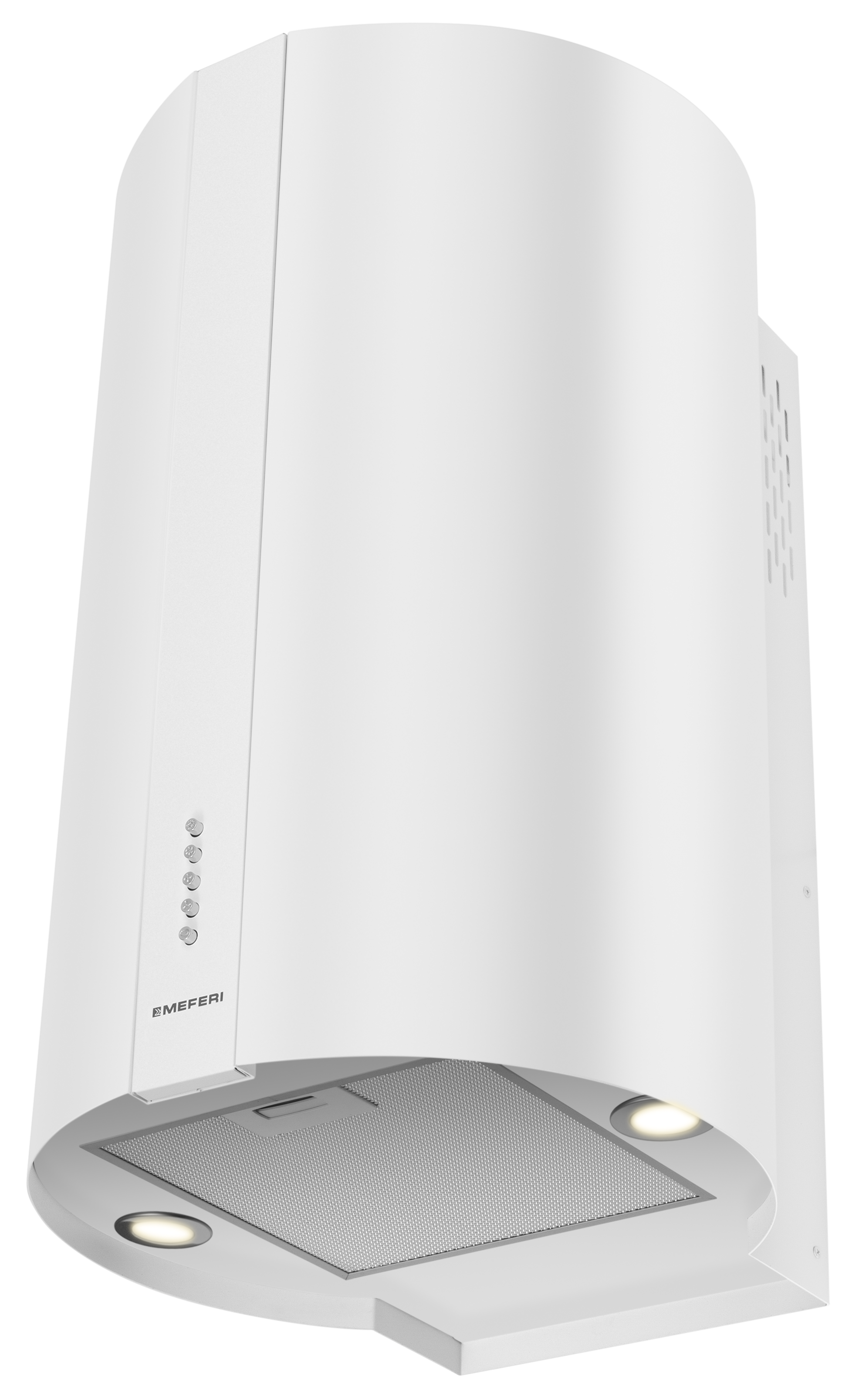 Изображение товара Цилиндрическая вытяжка Meferi TUBE40WH POWER 40 см белая кухонная