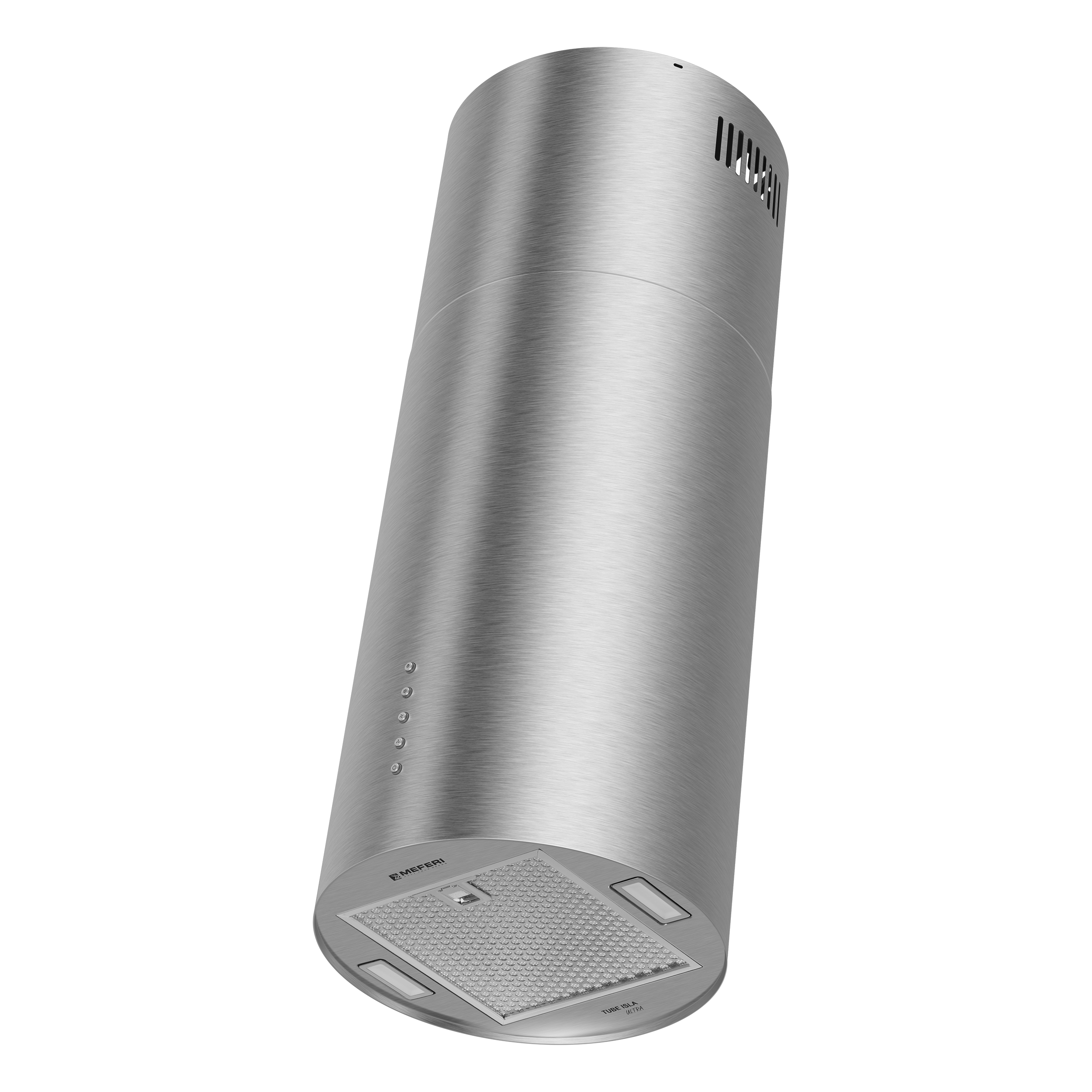 Изображение товара Островная вытяжка Meferi TUBE35IX ISLA ULTRA 35 см нержавеющая сталь 3 скорости