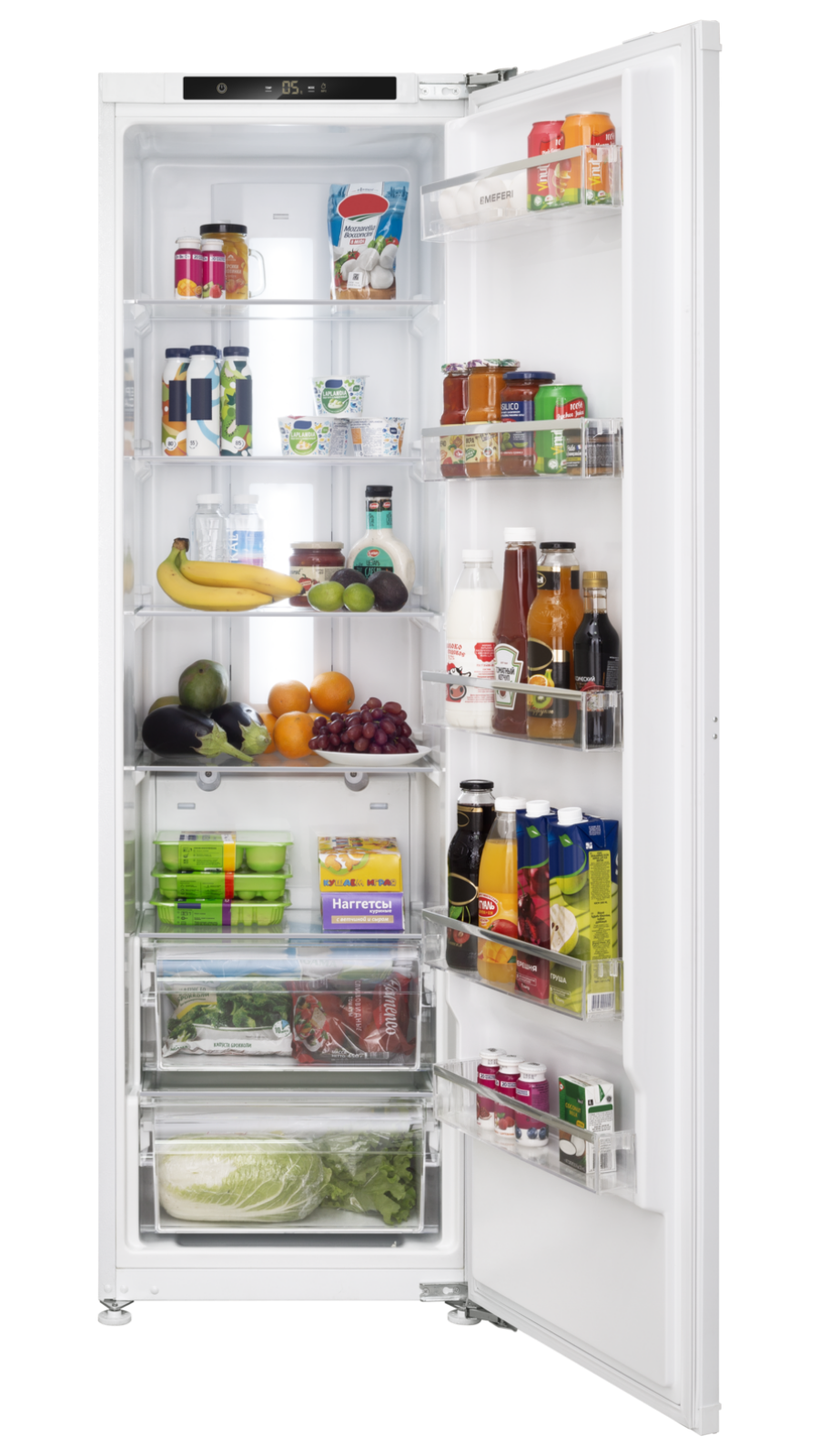 Изображение товара Встраиваемый холодильник Meferi MBR177 TOTAL NO FROST COMFORT белый