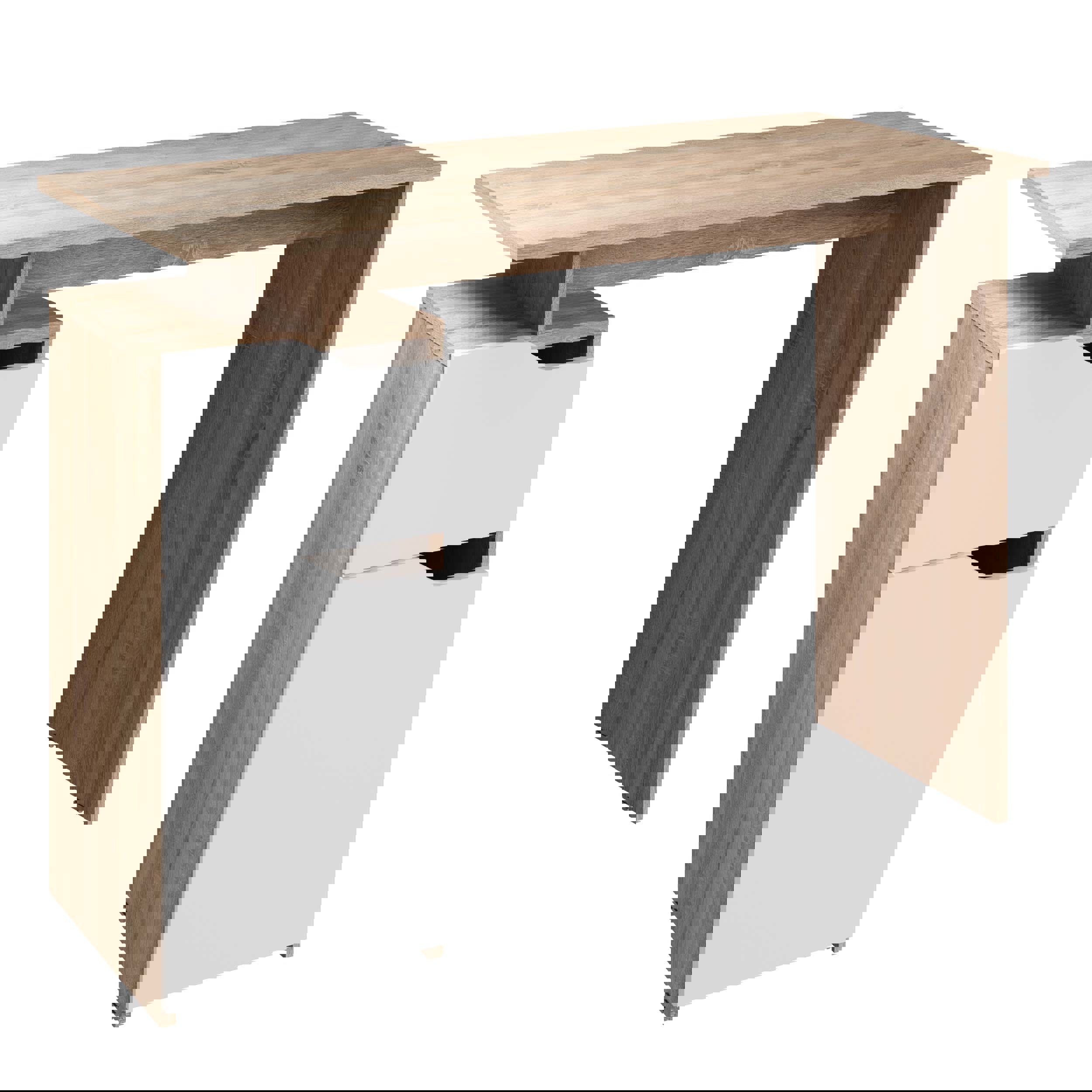 Изображение товара Стол письменный Атмосфера Лайт 100x75.4x45 см ЛДСП цвет белый/дуб сонома
