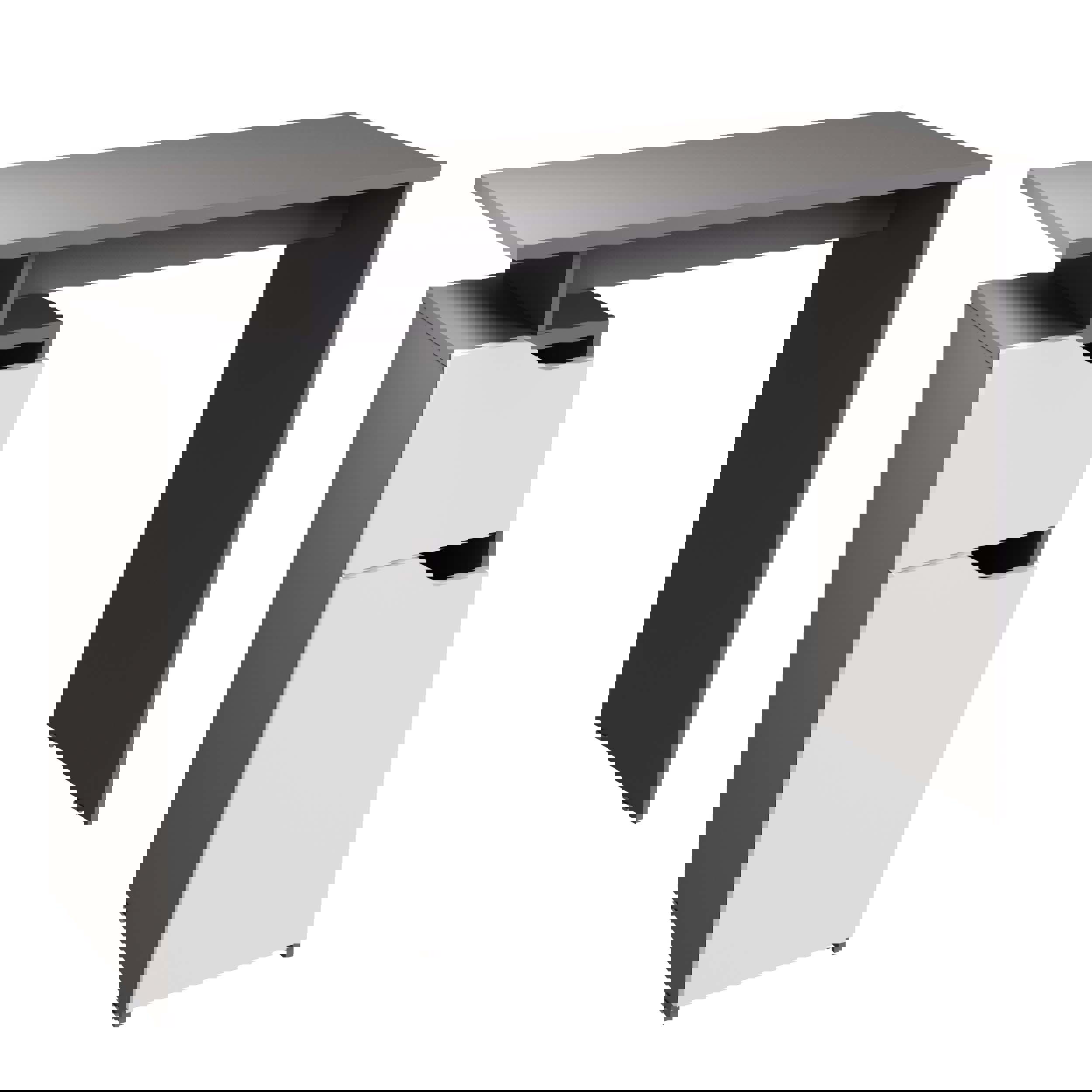 Изображение товара Письменный стол Атмосфера Лайт 100x75.4x45 см из ЛДСП белый серый