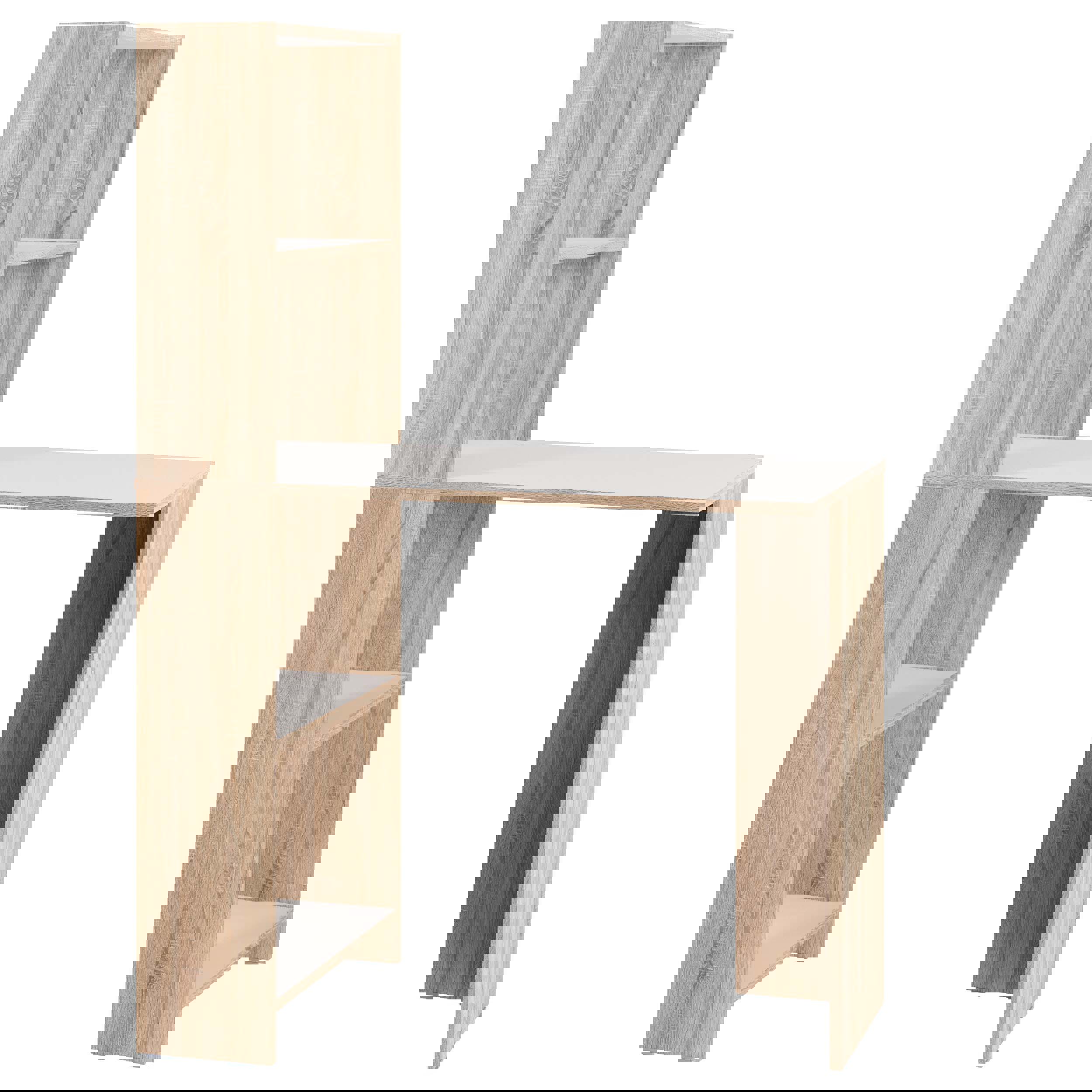 Изображение товара Стол-стеллаж Атмосфера Лайт 90x134.7x50 см ЛДСП белый дуб сонома