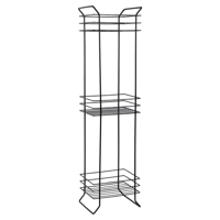 Изображение товара Стеллаж для ванной Proffero Трио черный 18 5x70 5x15 см антикоррозийное покрытие