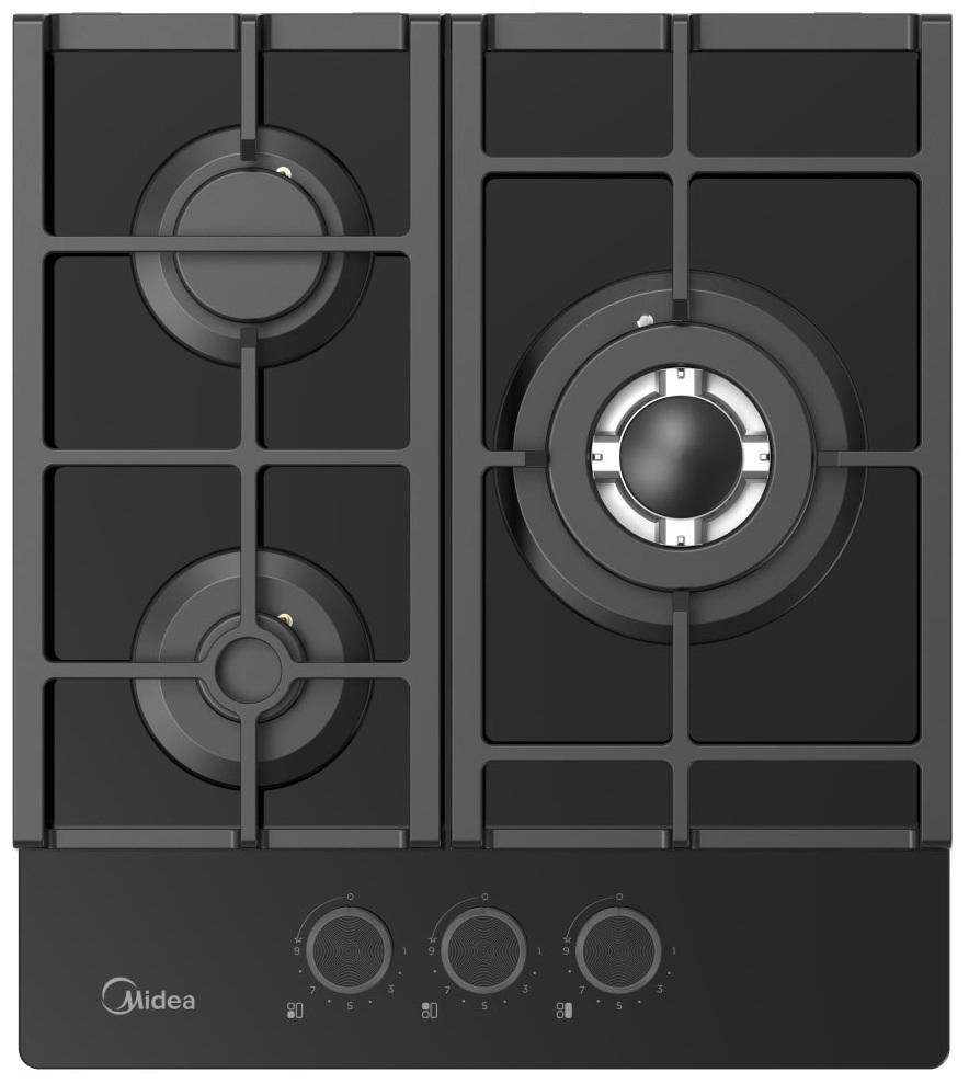 Изображение товара Газовая варочная панель Midea MG449TGB 51 см с WOK конфоркой