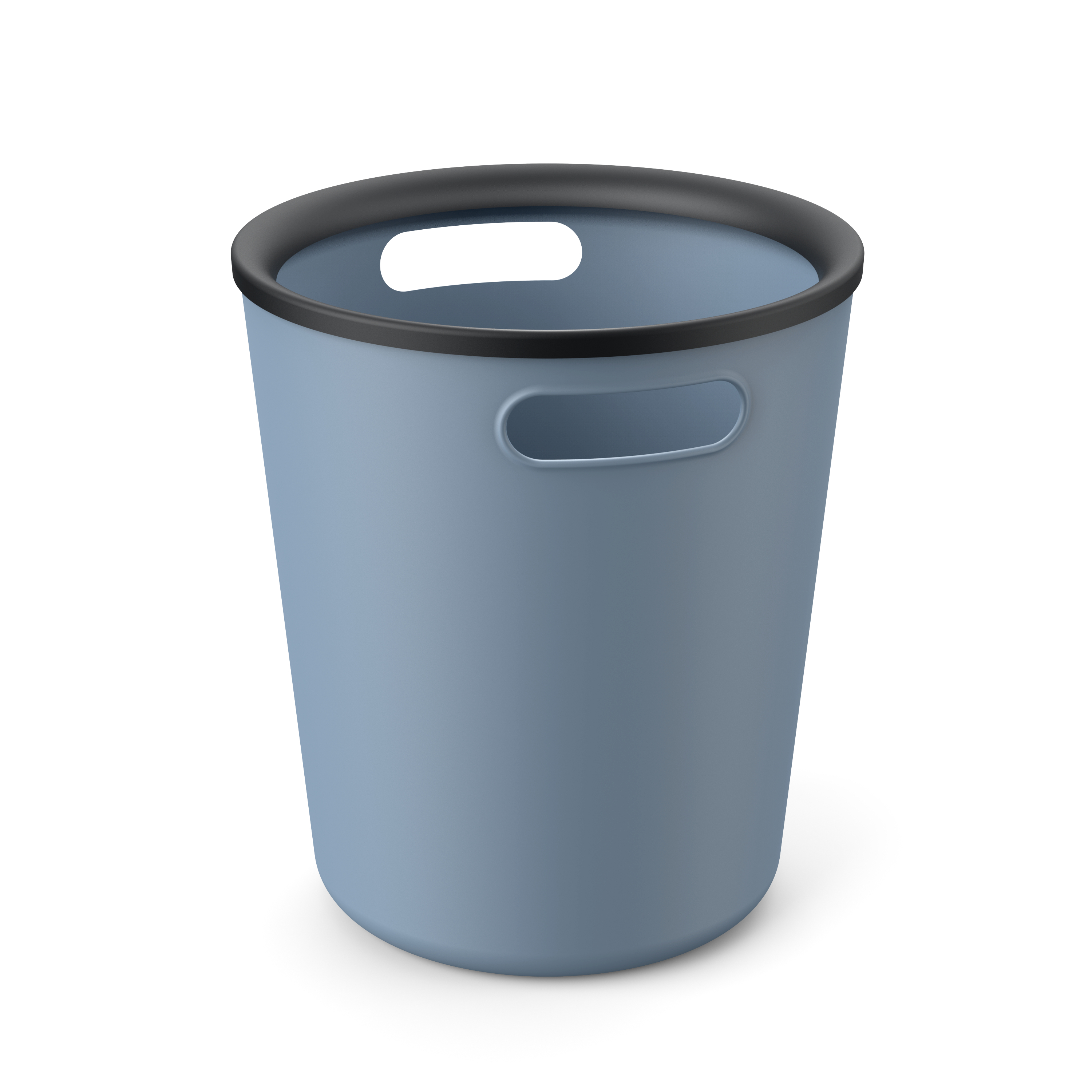 Изображение товара Контейнер для мусора Folk 10л для ванной из полипропилена серо-голубой