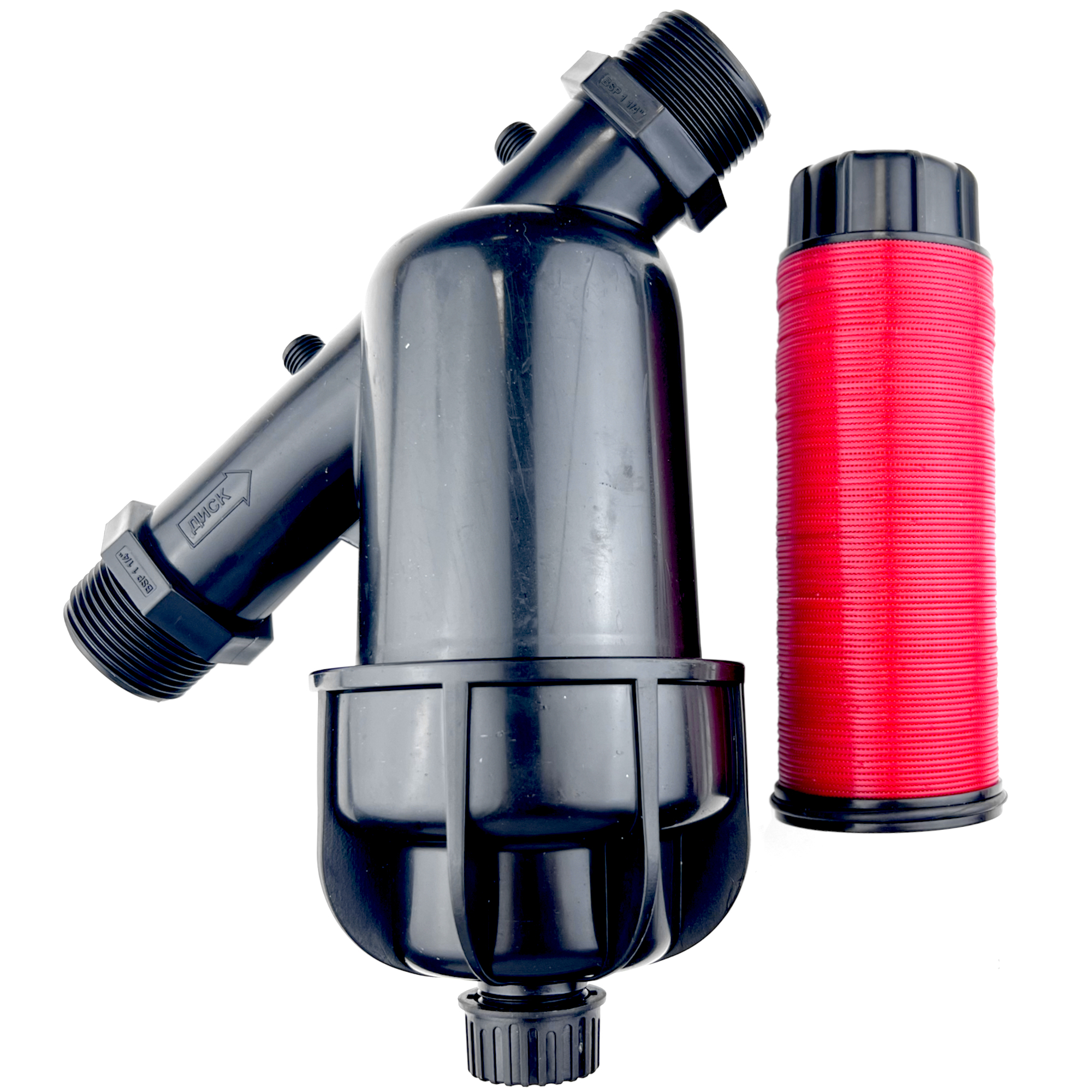 Изображение товара Фильтр для капельного полива Профитт НР 1 1/4" х НР 1 1/4" 120 микрон дисковый