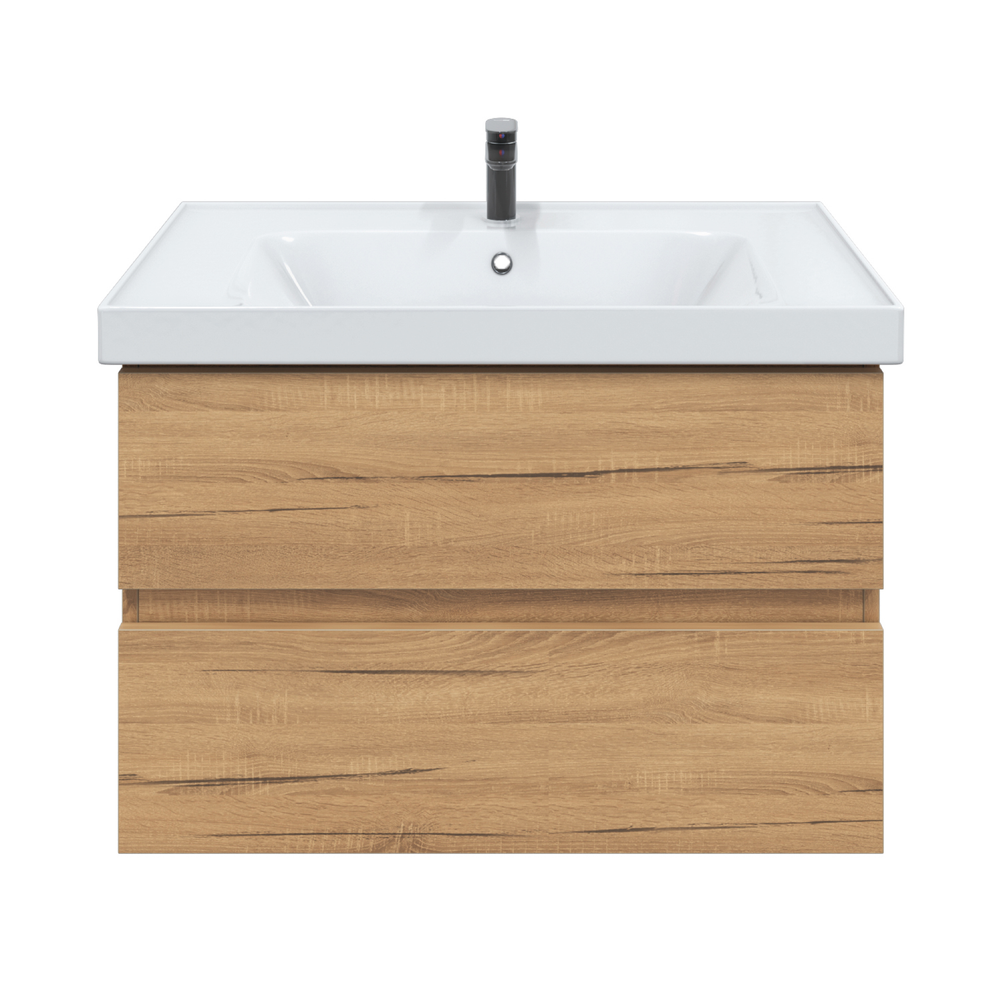 Изображение товара Тумба RUVANN DREVA 70: подвесная под накладную раковину, 65.8x52x43.9 см, коричневый