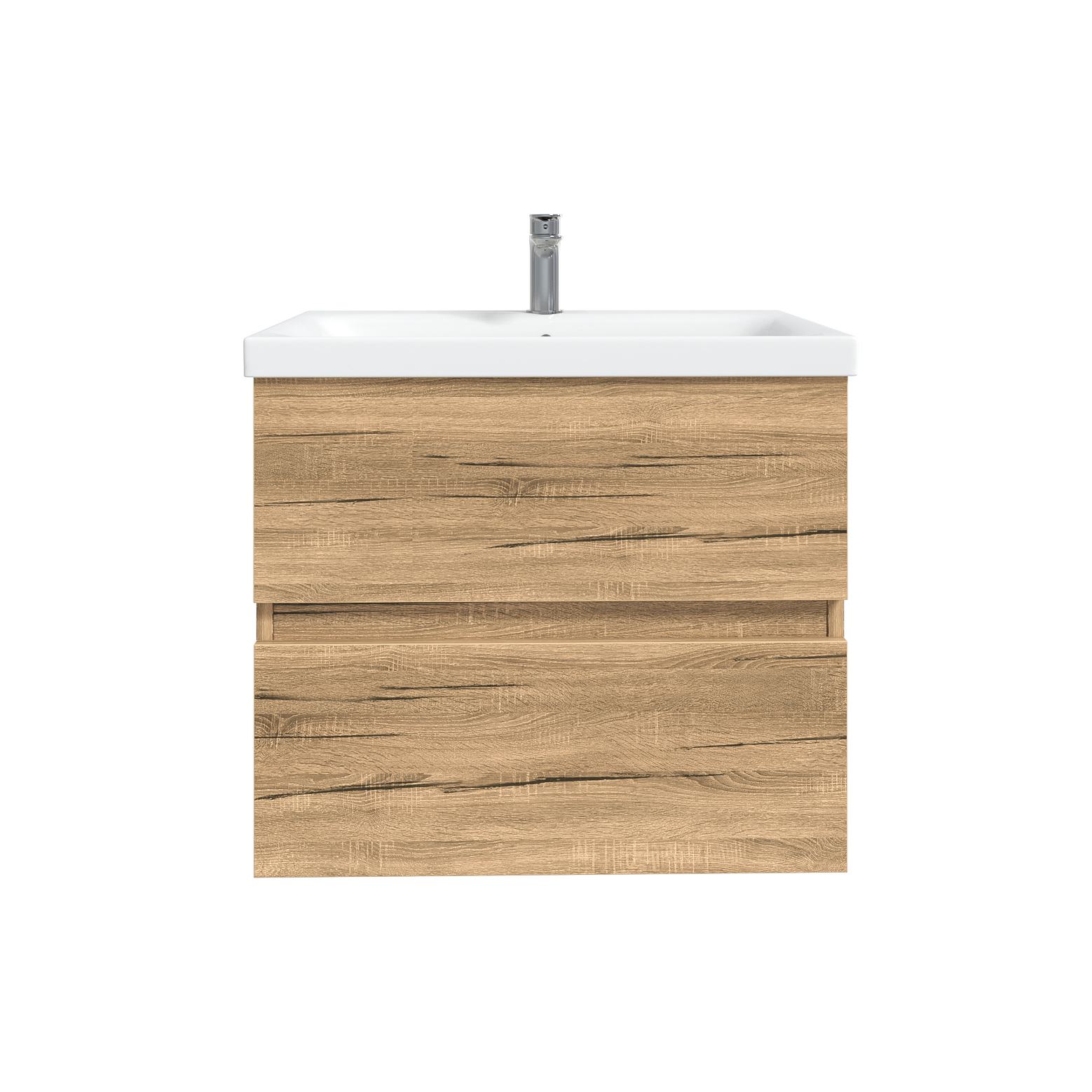 Изображение товара Тумба с раковиной RUVANN DREVA 50 раковина Como 50 в ванную подвесная цвет дуб вотан