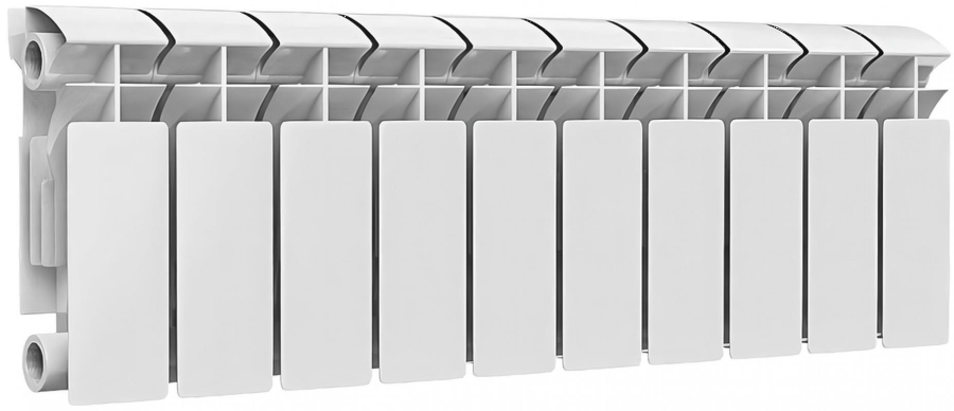 Изображение товара Радиатор секционный Ogint РБС 200/96 10 секций биметалл 720Вт боковое подключение белый