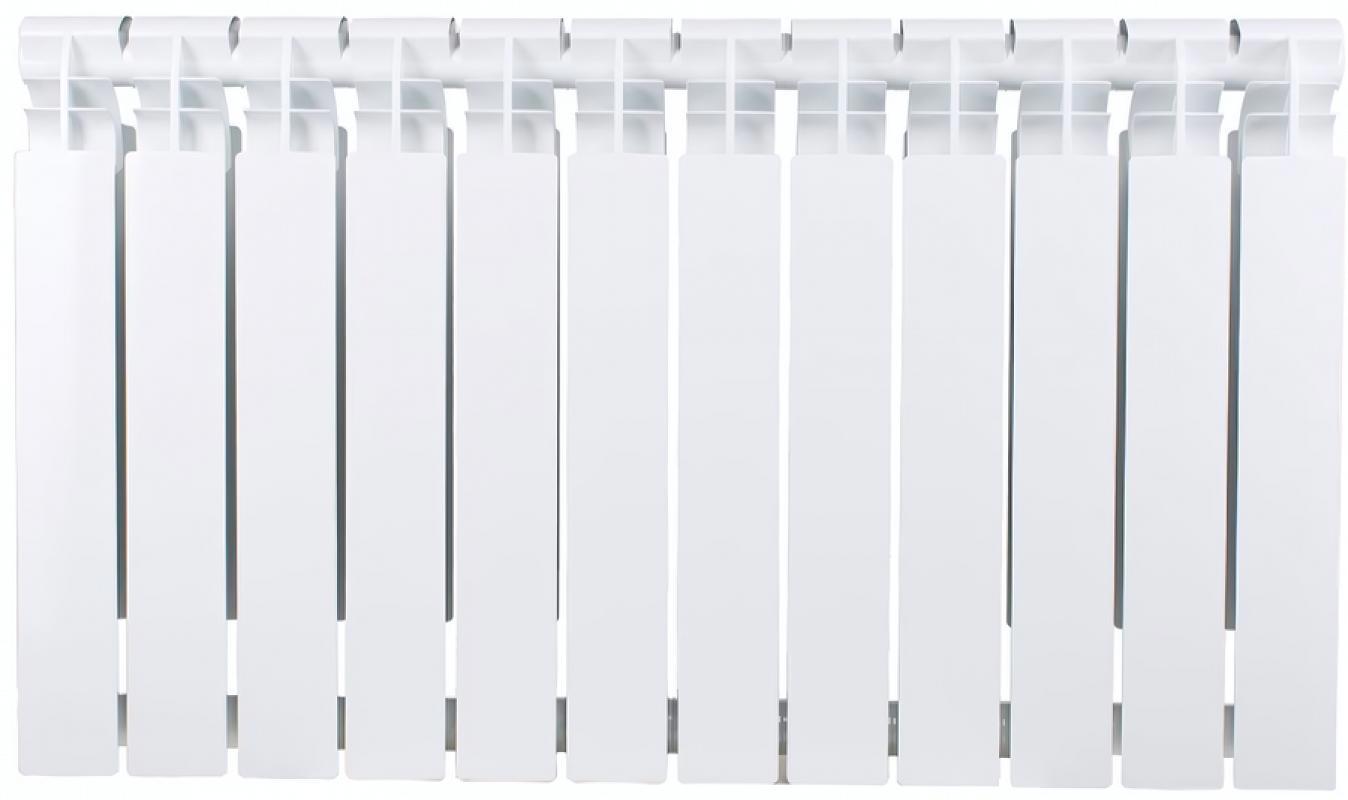 Изображение товара Радиатор секционный Ogint Plus BM 500 500/78 12 секций боковое подключение биметалл цвет белый с кронштейном