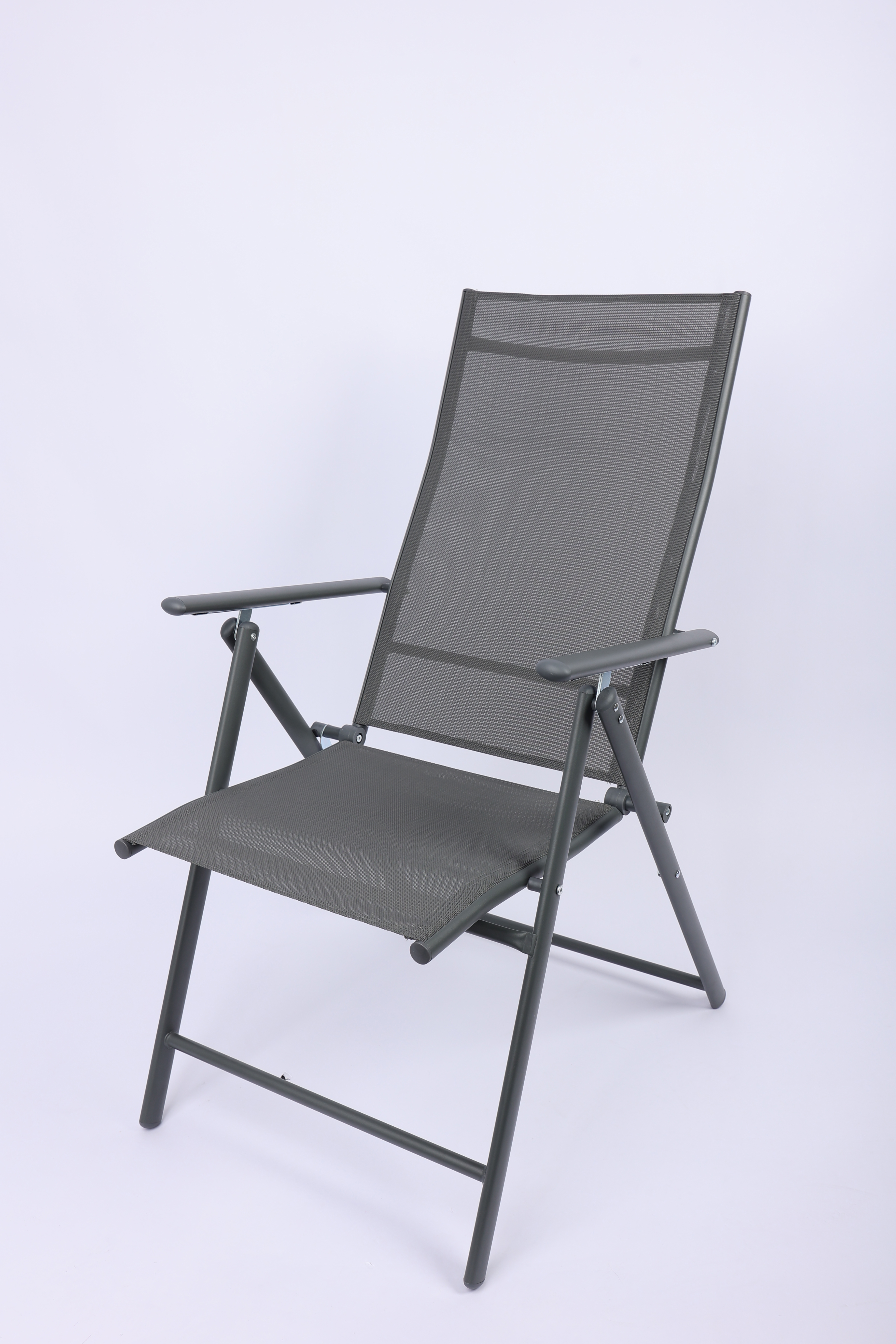 Изображение товара Стул садовый складной BEGINIA Alma 57x68x105 см металл серый