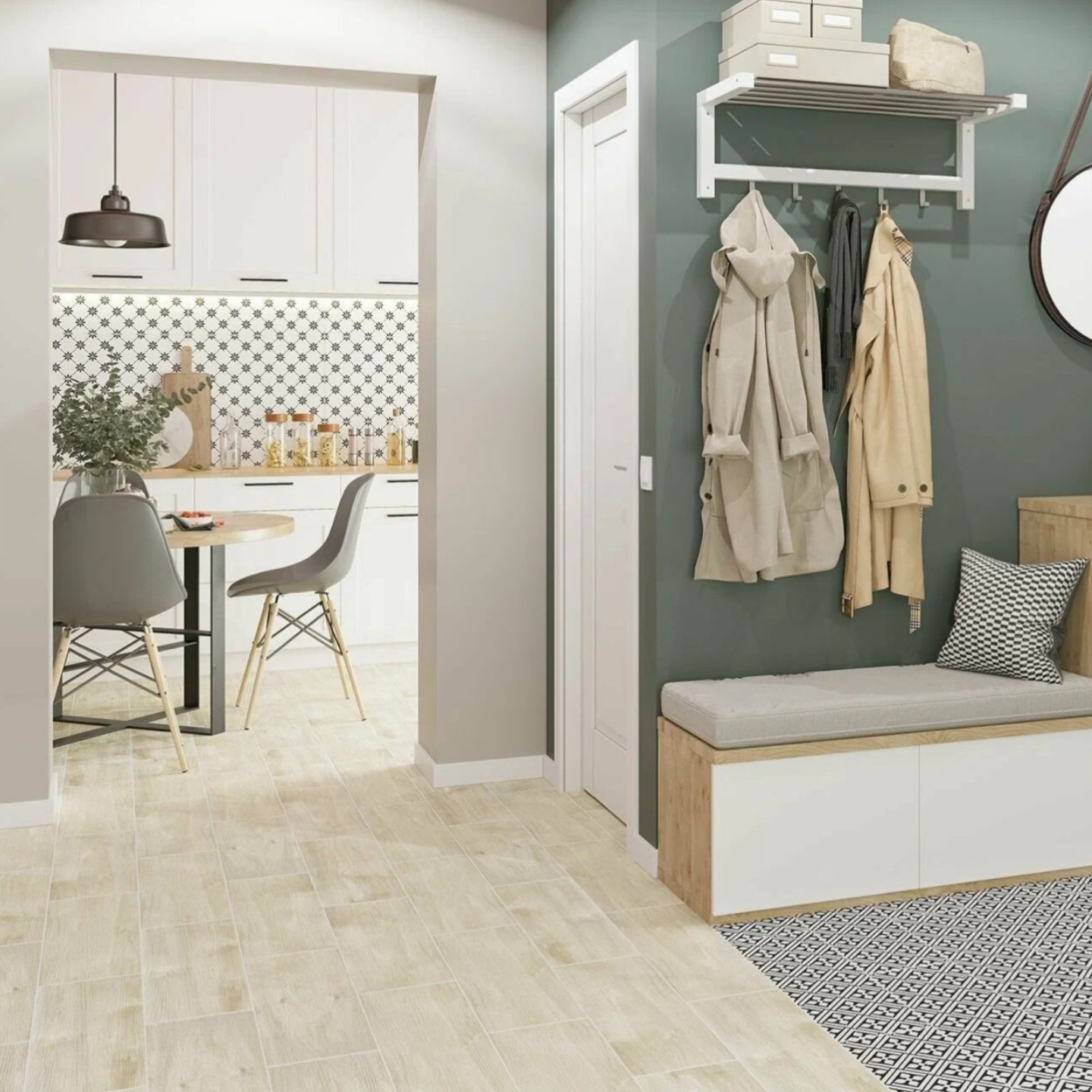 Изображение товара Керамогранит LB Ceramics Локивуд 20x60см цвет светло-бежевый локивуд