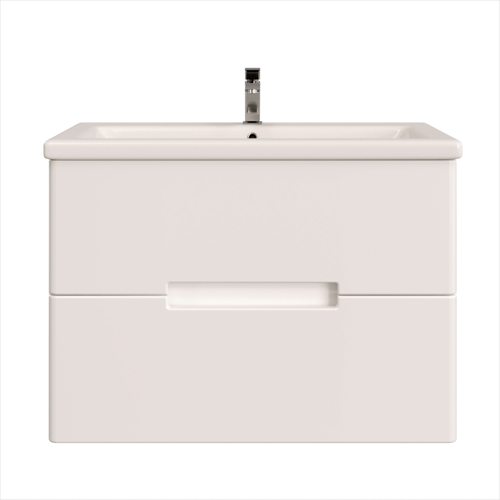 Изображение товара Тумба с раковиной RUVANN KANI 70 раковина Como 70 в ванную подвесная цвет белый