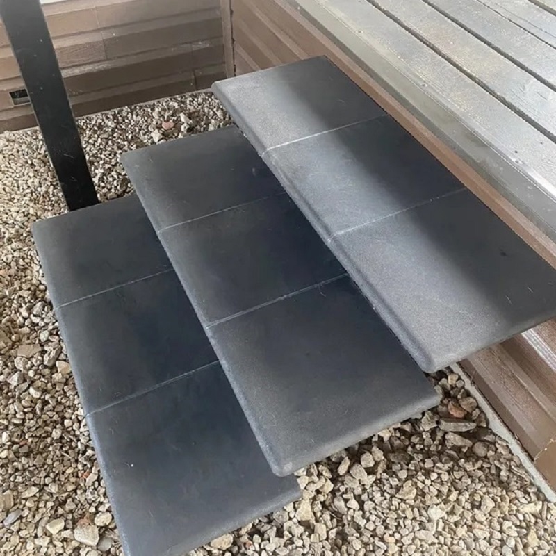 Изображение товара Ступень фронтальная для лестниц WEECO 36x33 см серый из полимерпесчаного композита