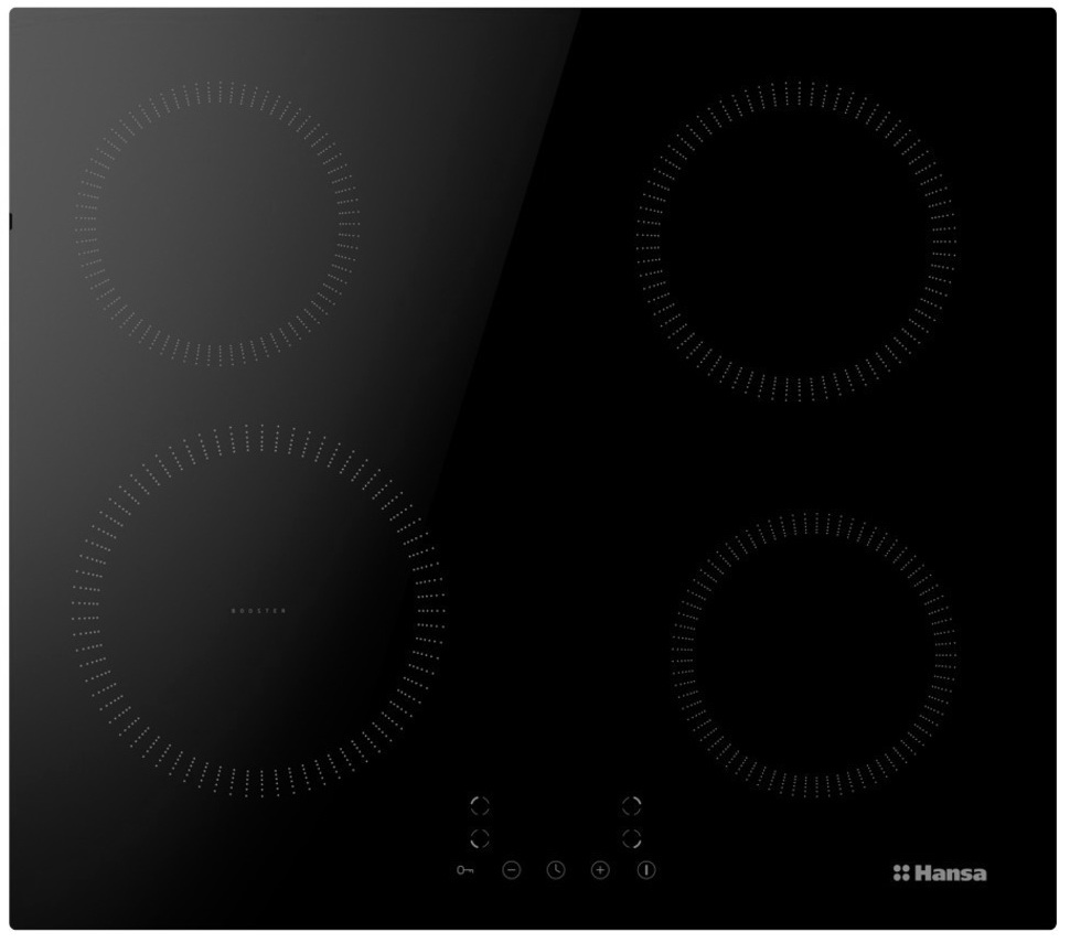 Изображение товара Электрическая варочная панель Hansa BHI683200 4 конфорки стеклокерамика
