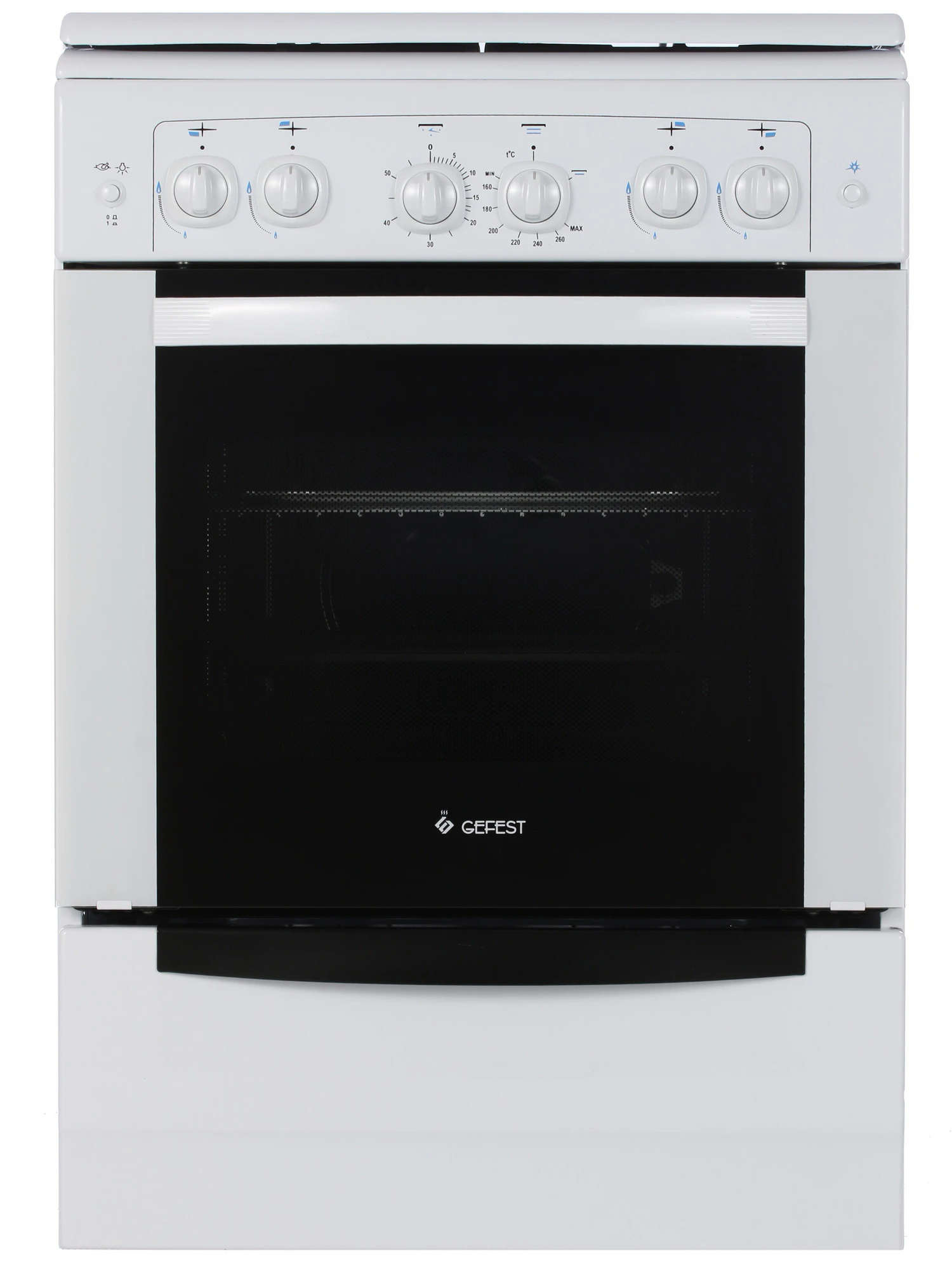 Изображение товара Газовая плита GEFEST 6100-02 с духовкой 52 л электроподжиг белый