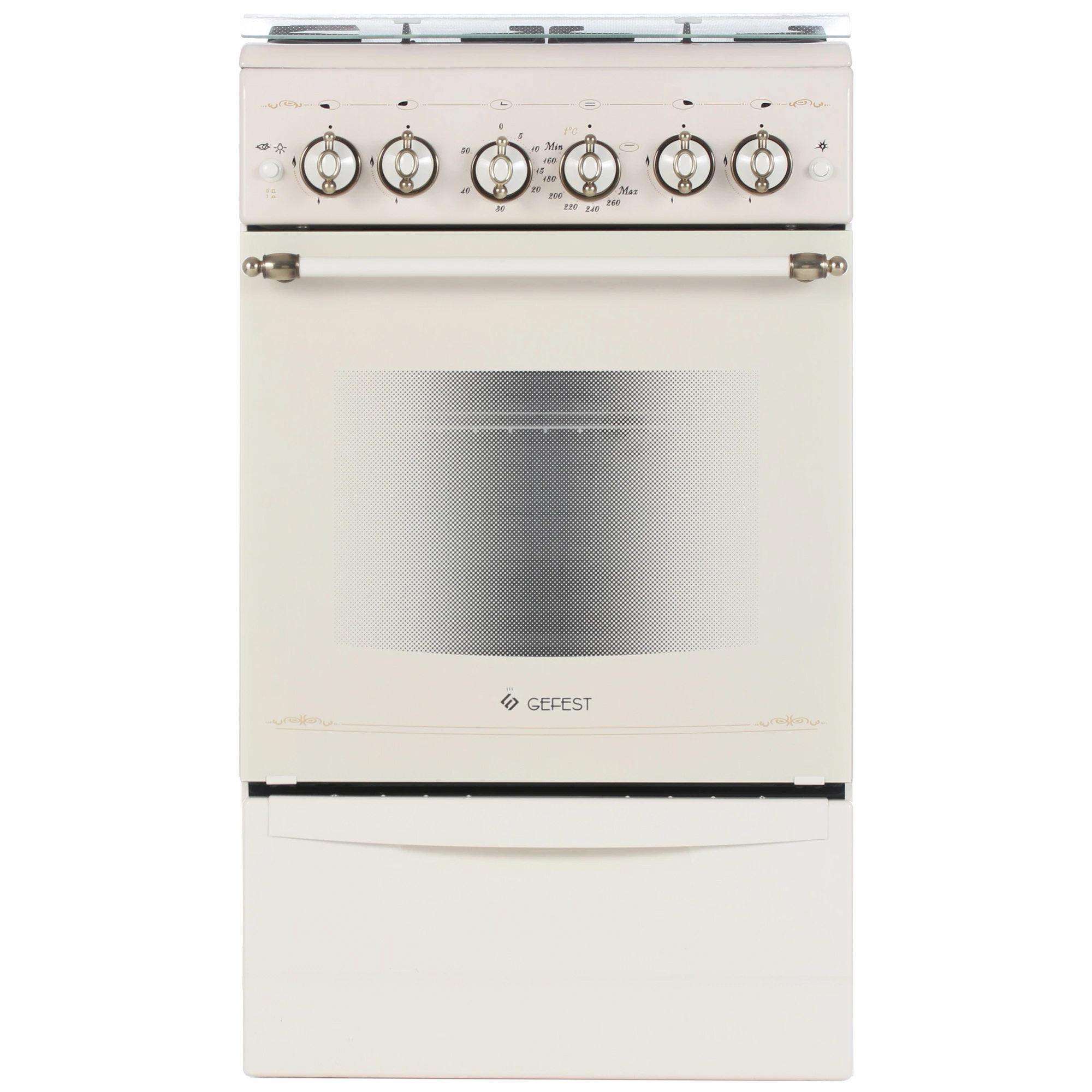 Изображение товара Газовая плита с духовкой Gefest 243264 50x85x58.5 см цвет кремовый