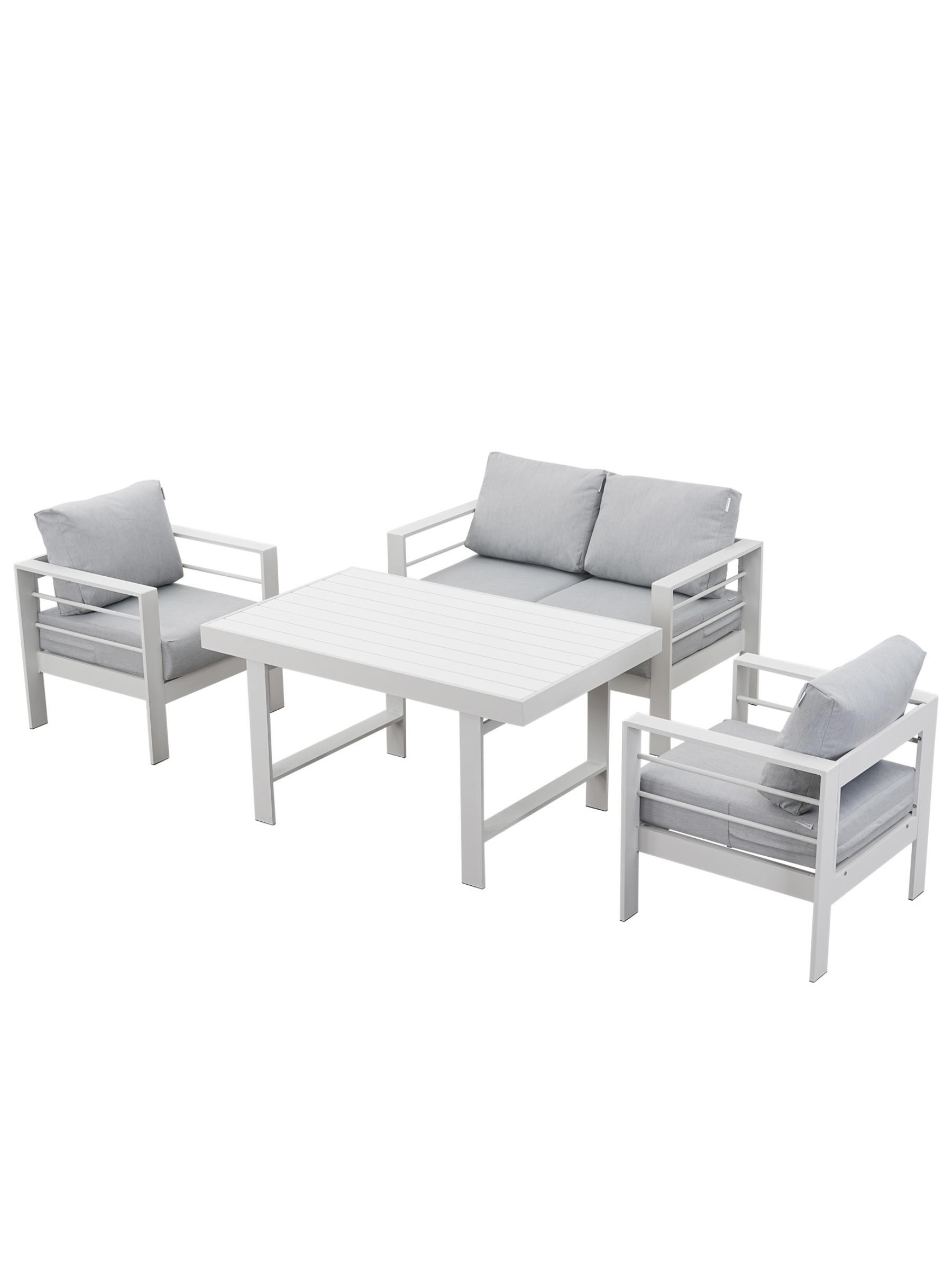 Изображение товара Набор садовой мебели MARBELLA из алюминия 4 предмета белый