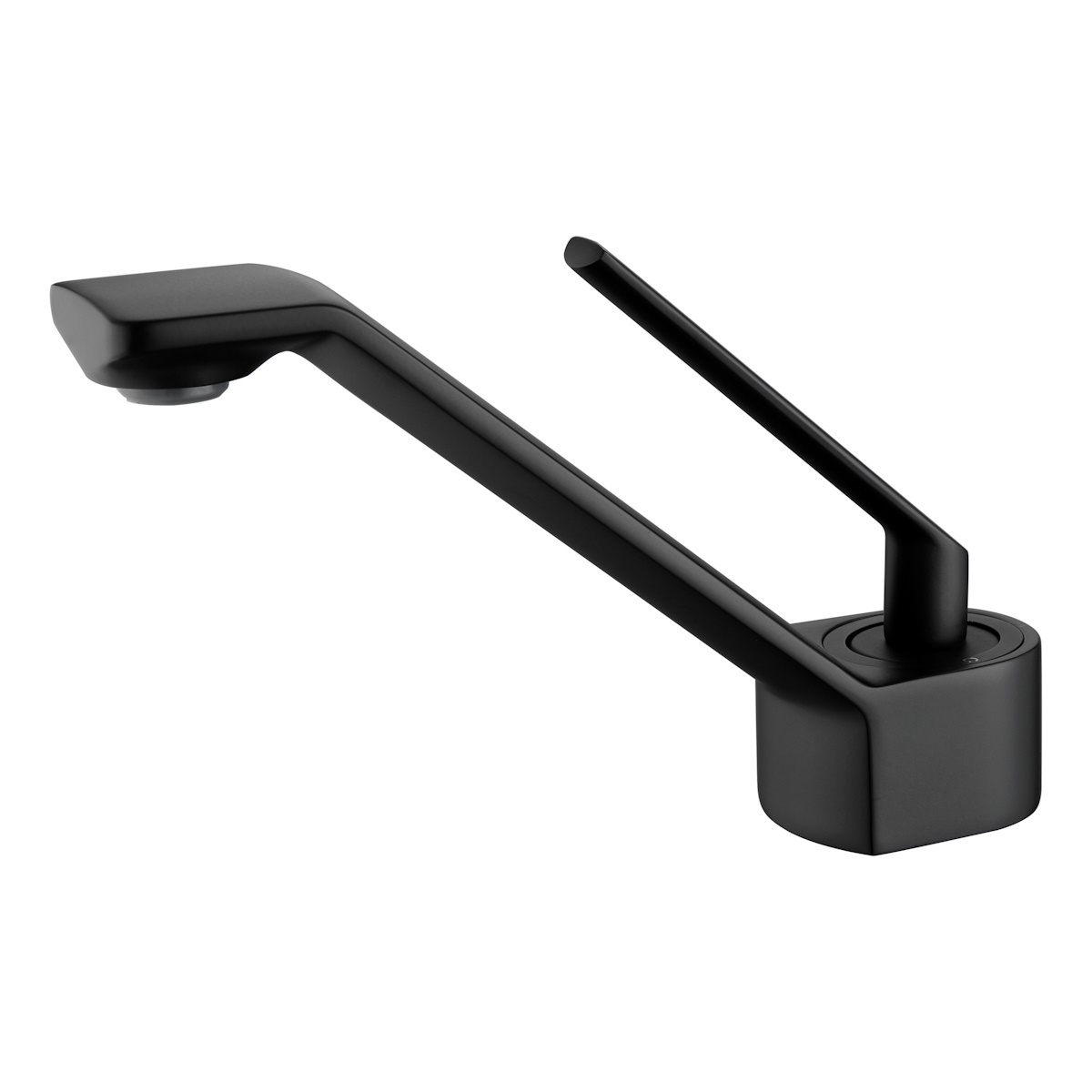 Изображение товара Смеситель для раковины Elghansa 1613301 Black низкий однорычажный латунный с керамическим картридже