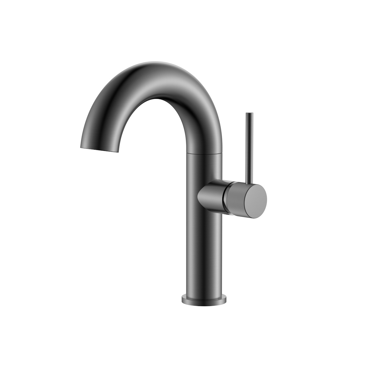 Изображение товара Смеситель для раковины Elghansa 1647181 D излива 40мм цвет оружейная сталь