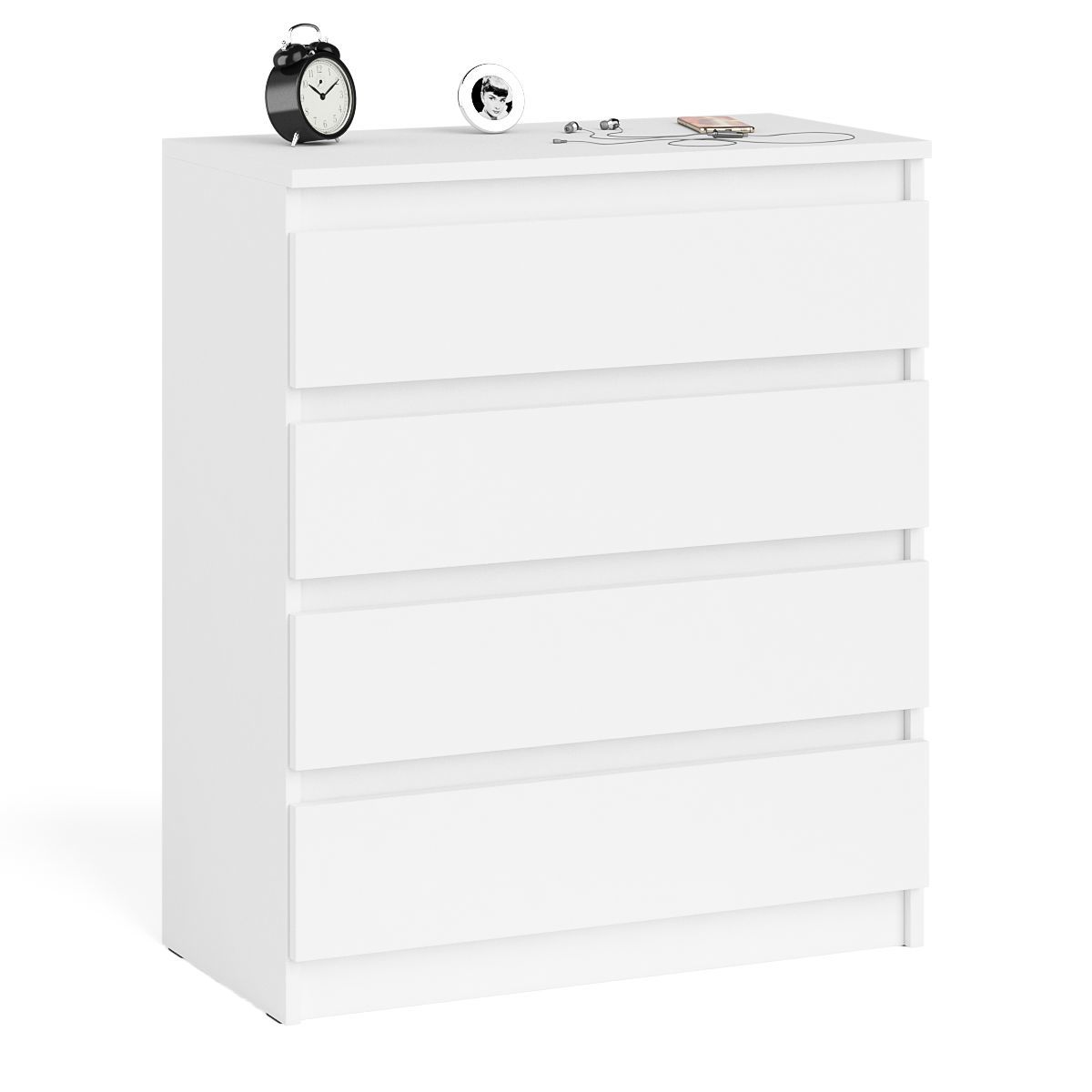 Изображение товара Комод СВК Мори МК800.4 4 ящика Белый современный дизайн