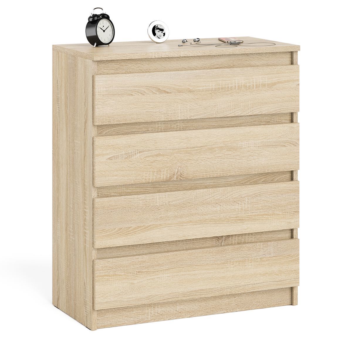 Изображение товара Комод СВК Мори МК800.4 4 ящика 80х41х94 см ЛДСП цвет дуб сонома