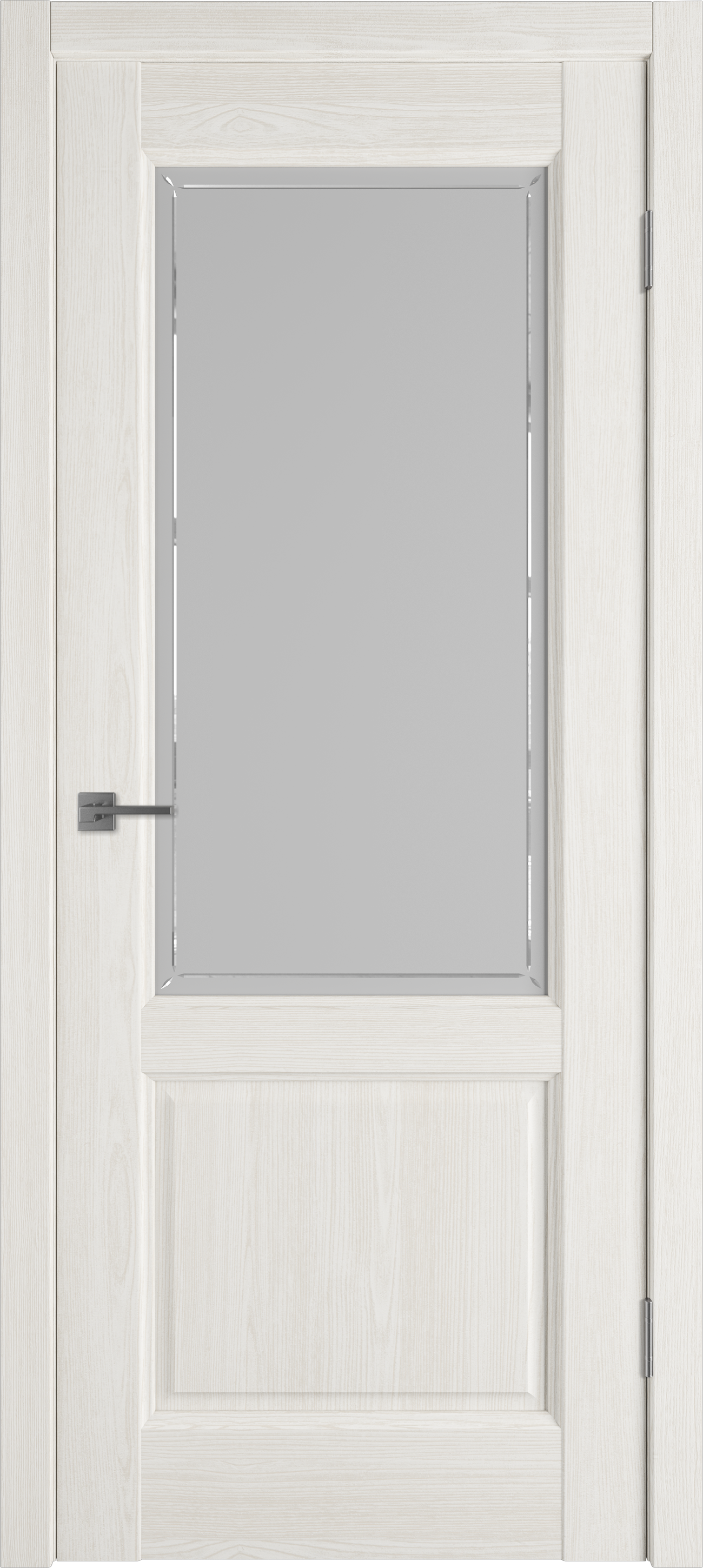 Изображение товара Дверь межкомнатная Vfd Elegant 2 остеклённая 70x200см ПВХ цвет emalex ice без замка и петель