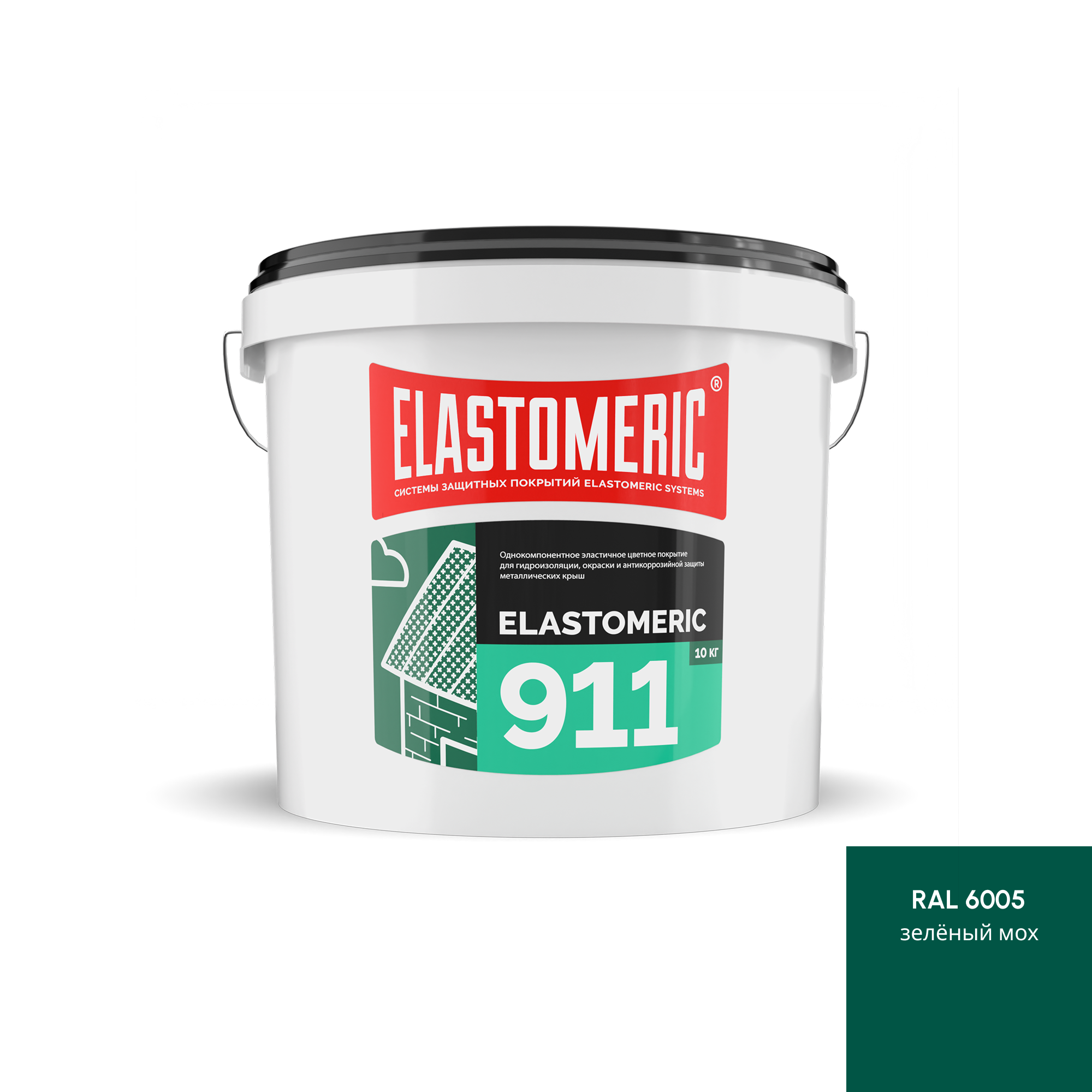 Изображение товара Мастика Elastomeric systems 911 акриловая 7.3л зеленый мох
