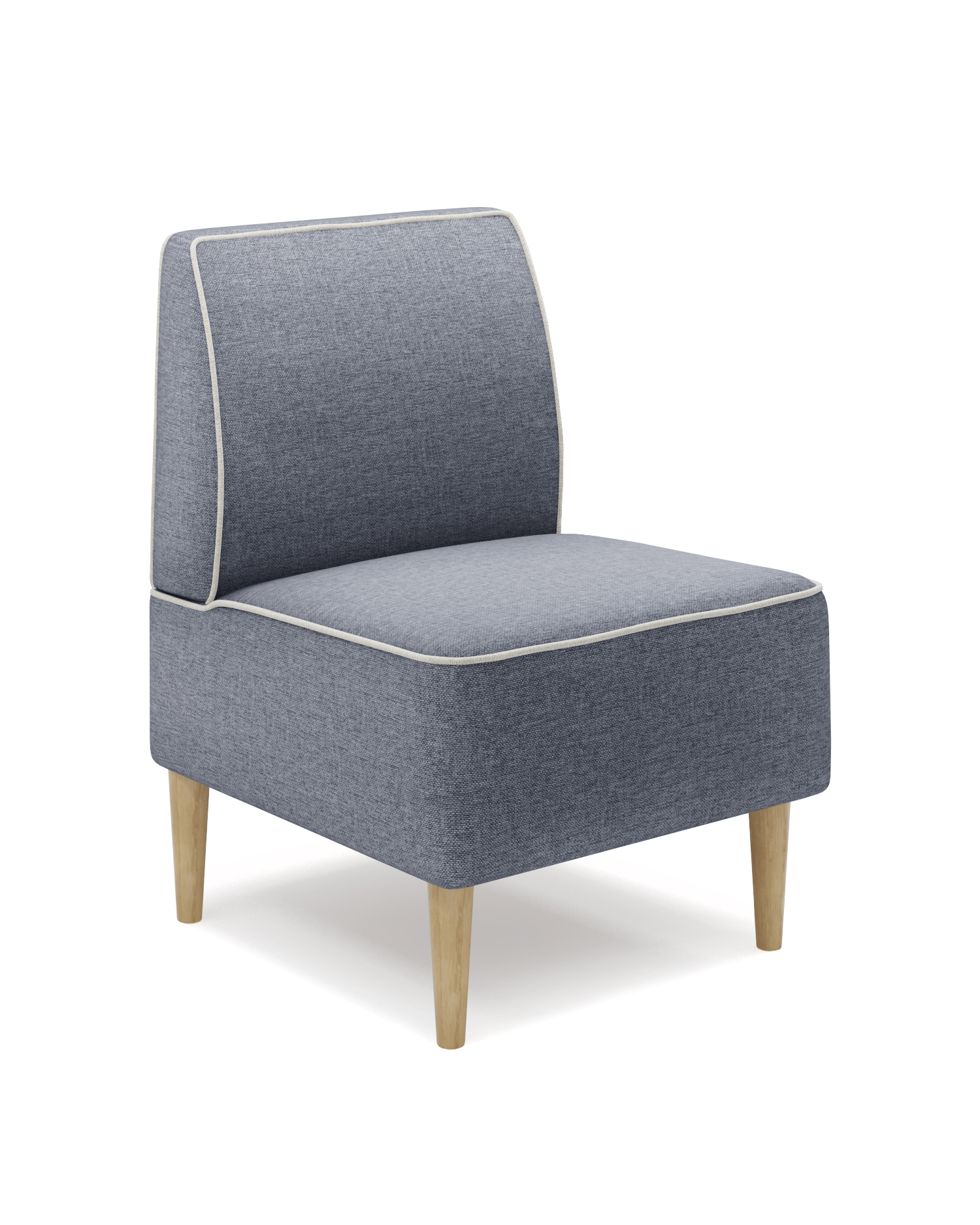 Изображение товара Кресло Monofix Одос серо-синее 58x82x61 см из рогожки