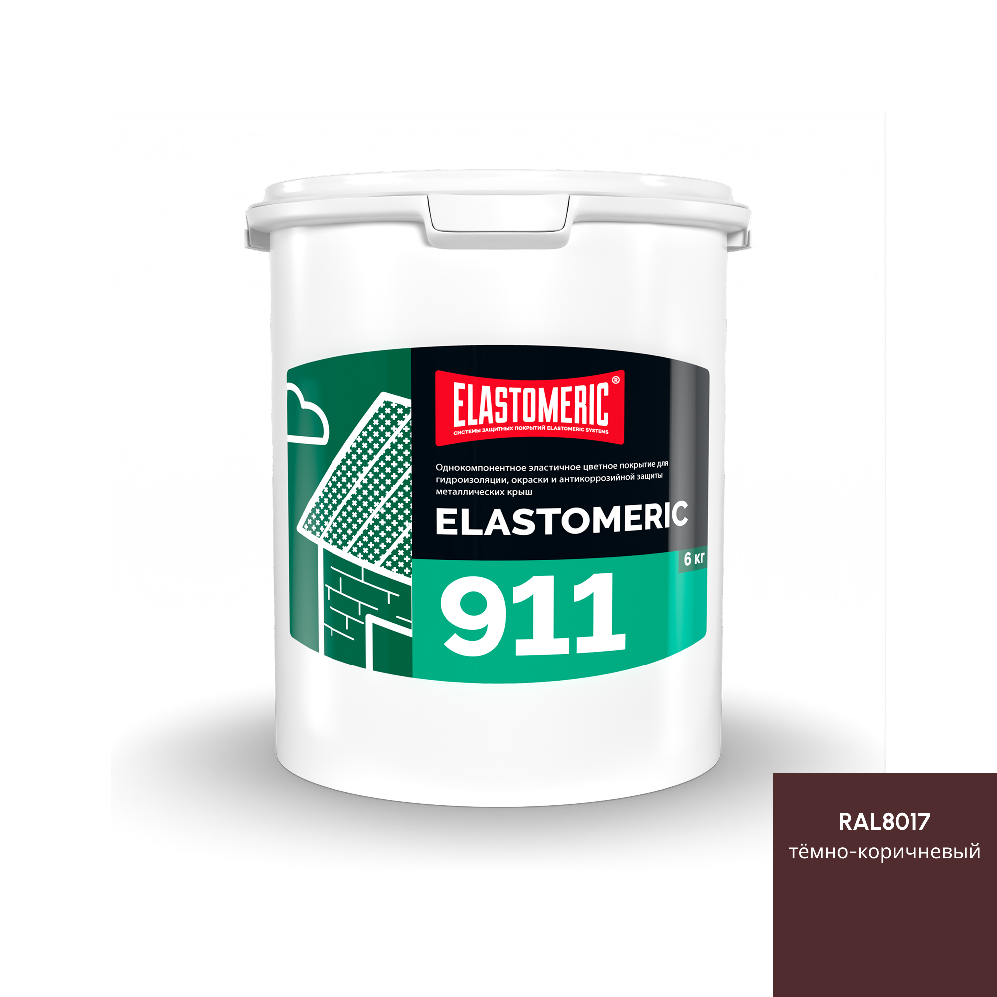 Изображение товара Мастика Elastomeric Systems 911 для гидроизоляции металлических крыш коричневая